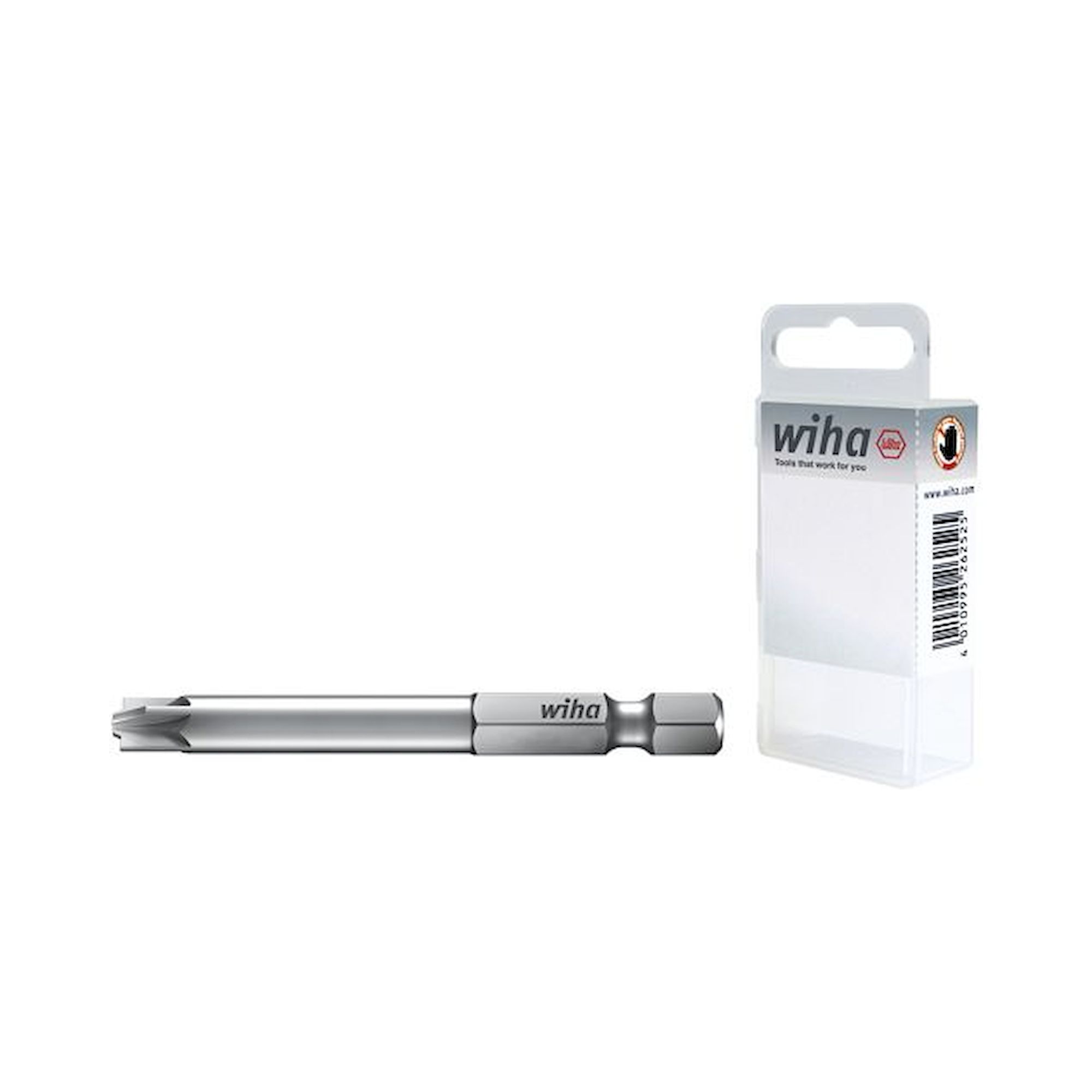 Wiha Bit Professional PlusMinus/Pozidriv 1/4" E6,3 in box 2-pcs. (36082)