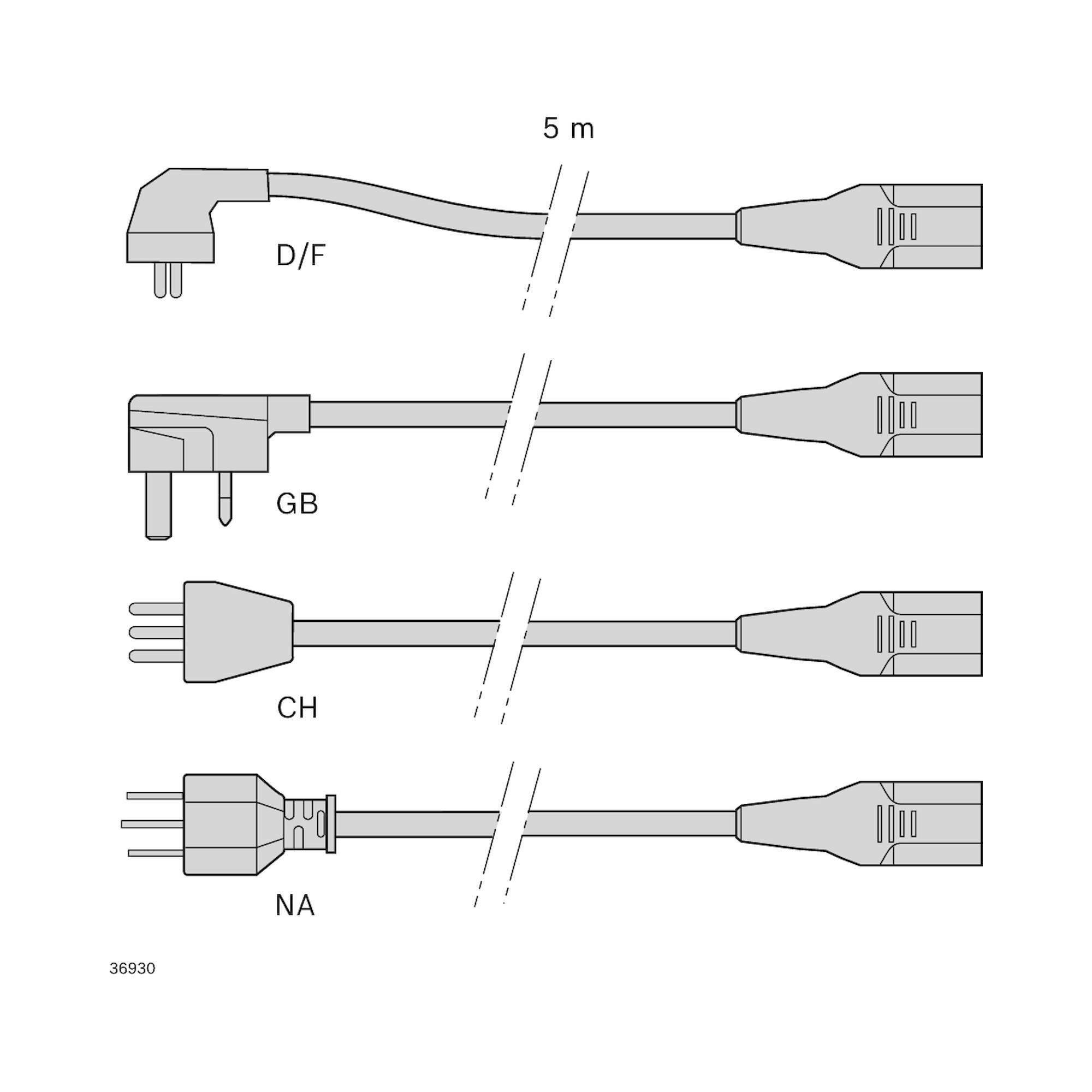 Câble secteur CH type J vers IEC C13 3,5 m - Bosch Rexroth 3842564765