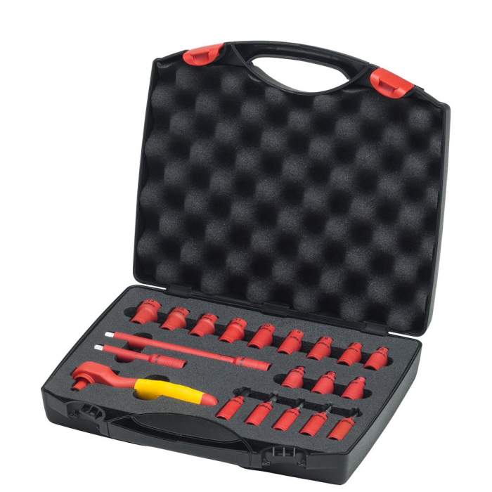 Wiha Ratchet Wrench Set Insulated, 1/4 In Case (43025), 41% OFF