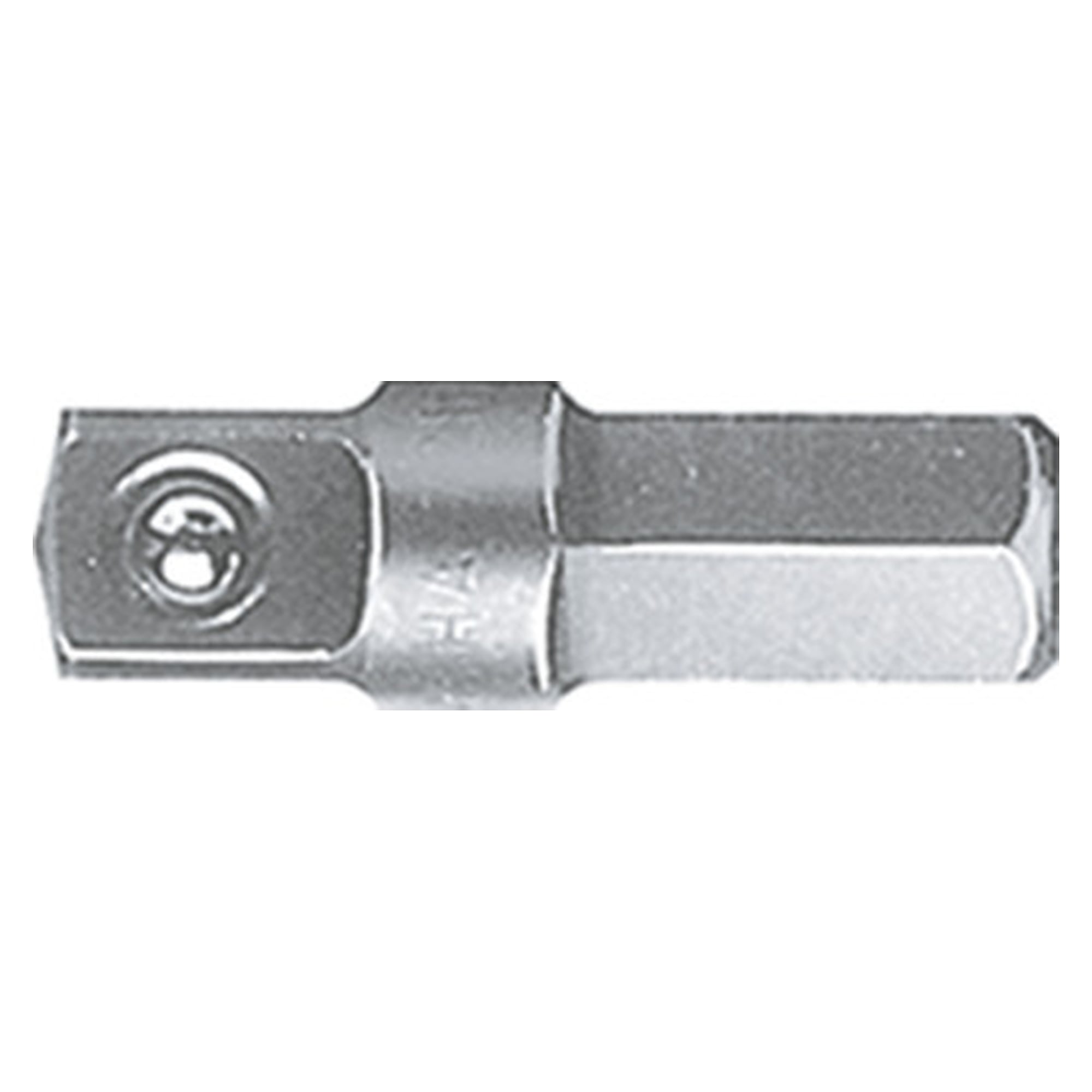 Tool shaft with ball 1/4" C6.3, square/internal hexagon A6.3 - Wiha 01933