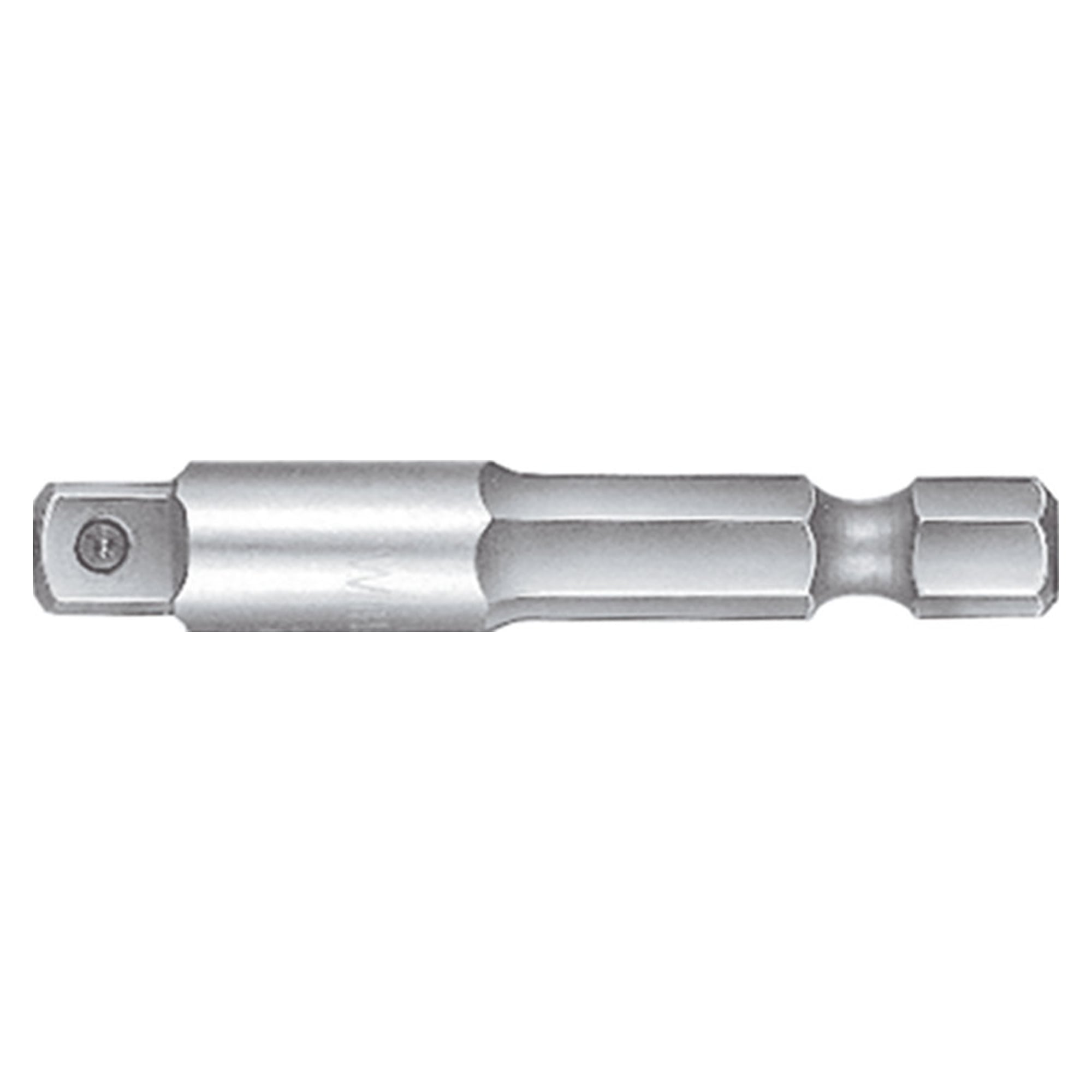 Rallonge pour clé emmanchée avec goupille 1/4" E6,3, carré/six pans femelle F6,3, 50 mm - Wiha 01935