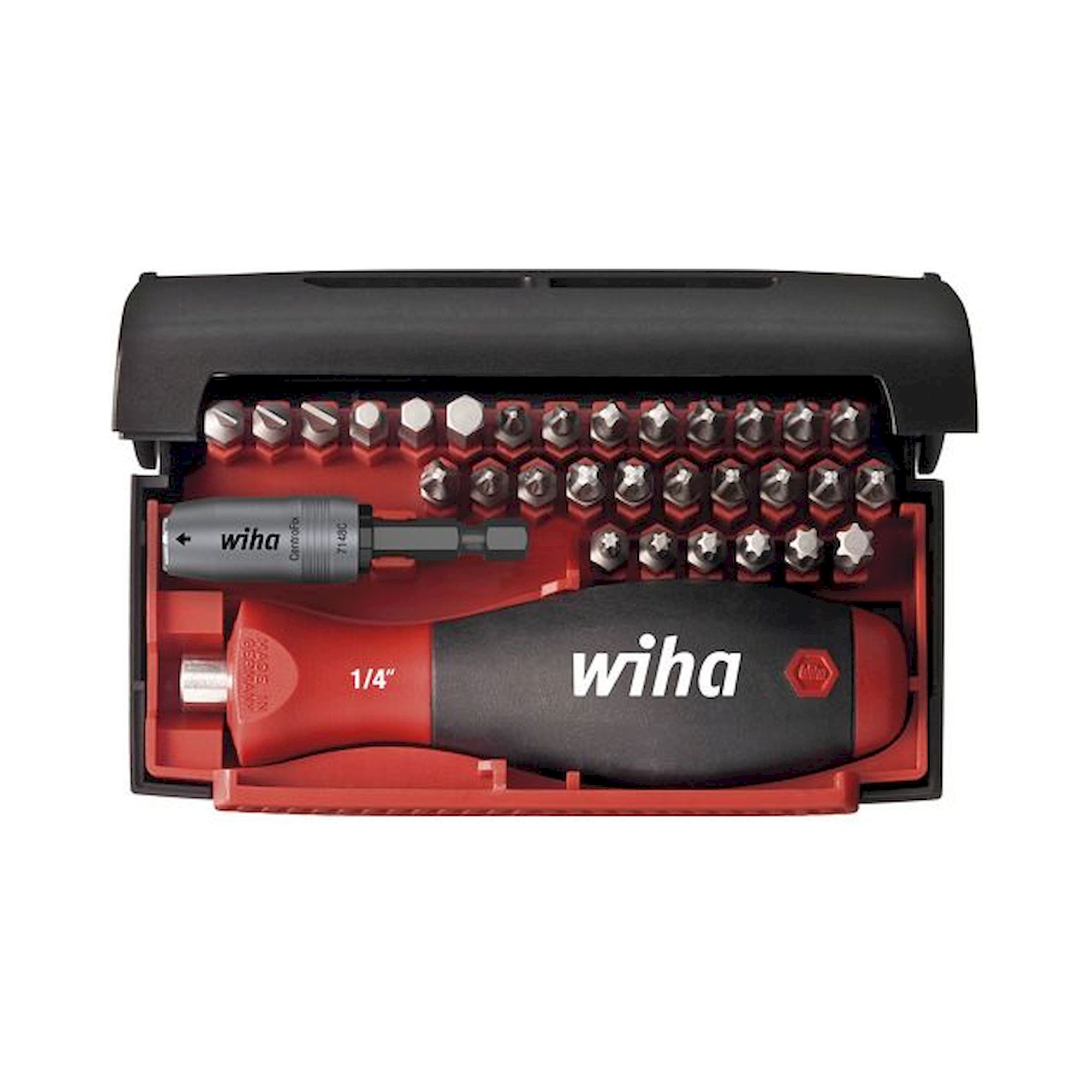 Wiha Bit set Collector Standard 25 mm assorted 33-pcs. 1/4" C6,3 incl. box (34686)