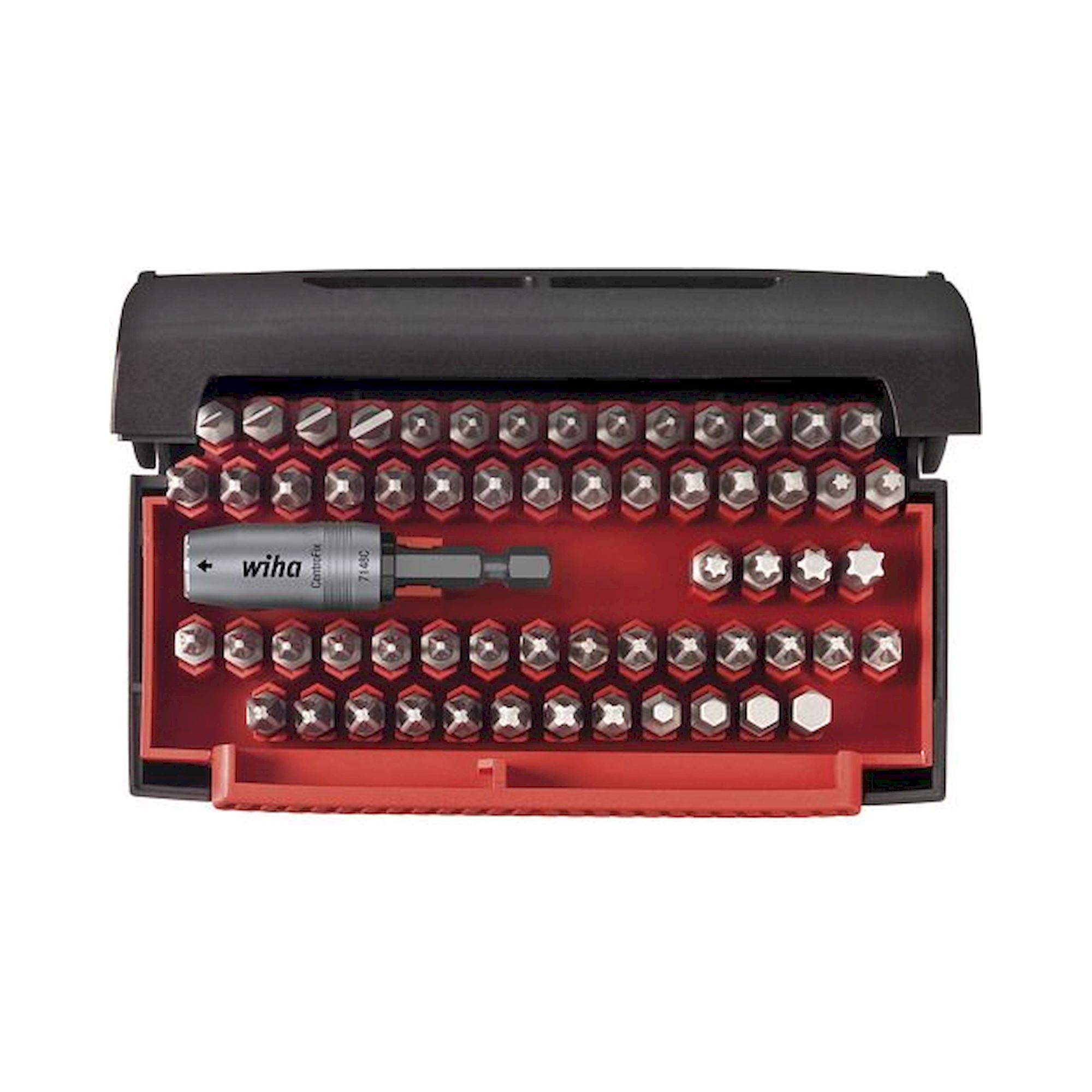 Wiha Bit set Collector Standard 25 mm assorted 62-pcs. 1/4" C6,3 incl. box (07943)