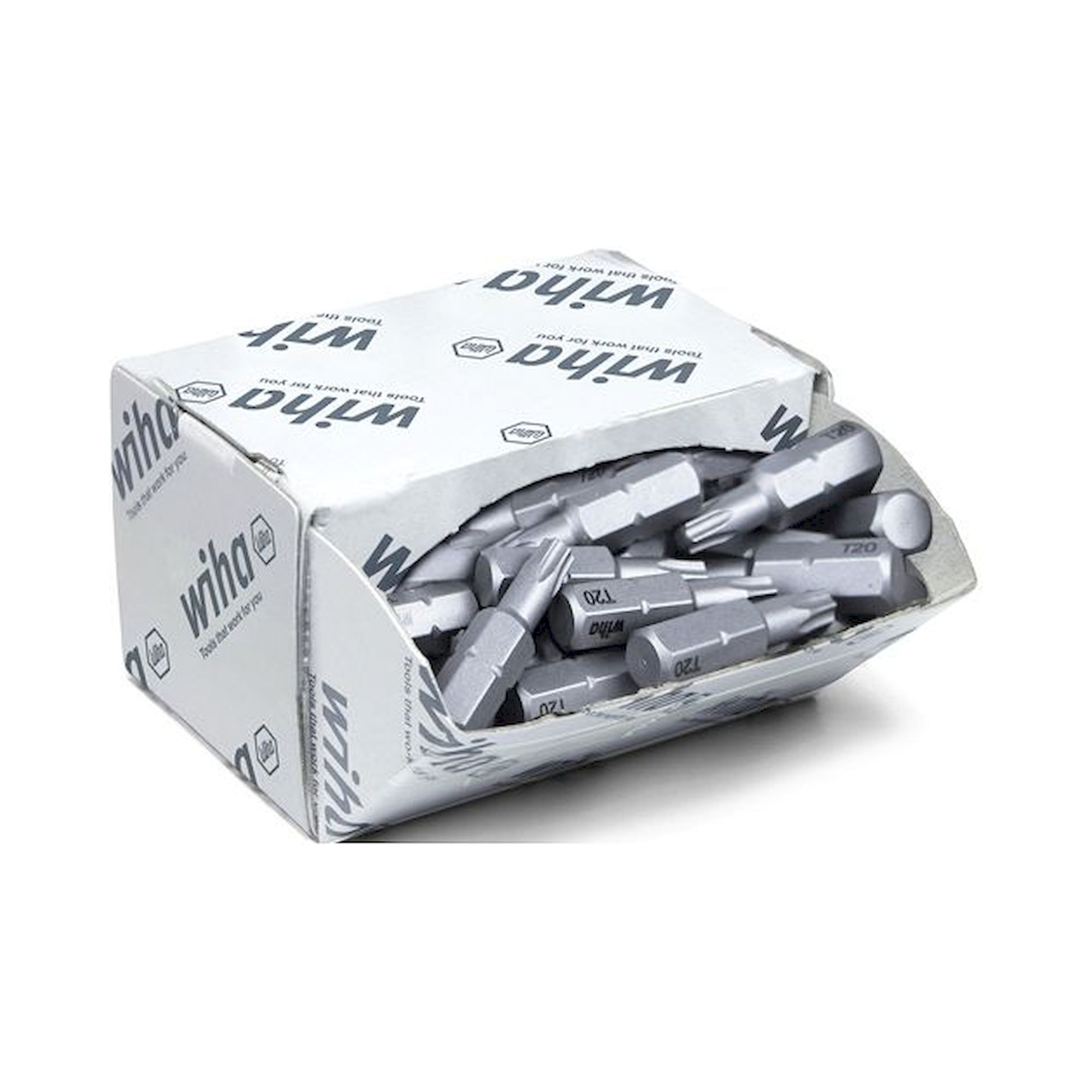 Wiha Bit set Standard 25 mm Torx (T20), 50-pcs. 1/4" C6,3 in bulk pack (08067)