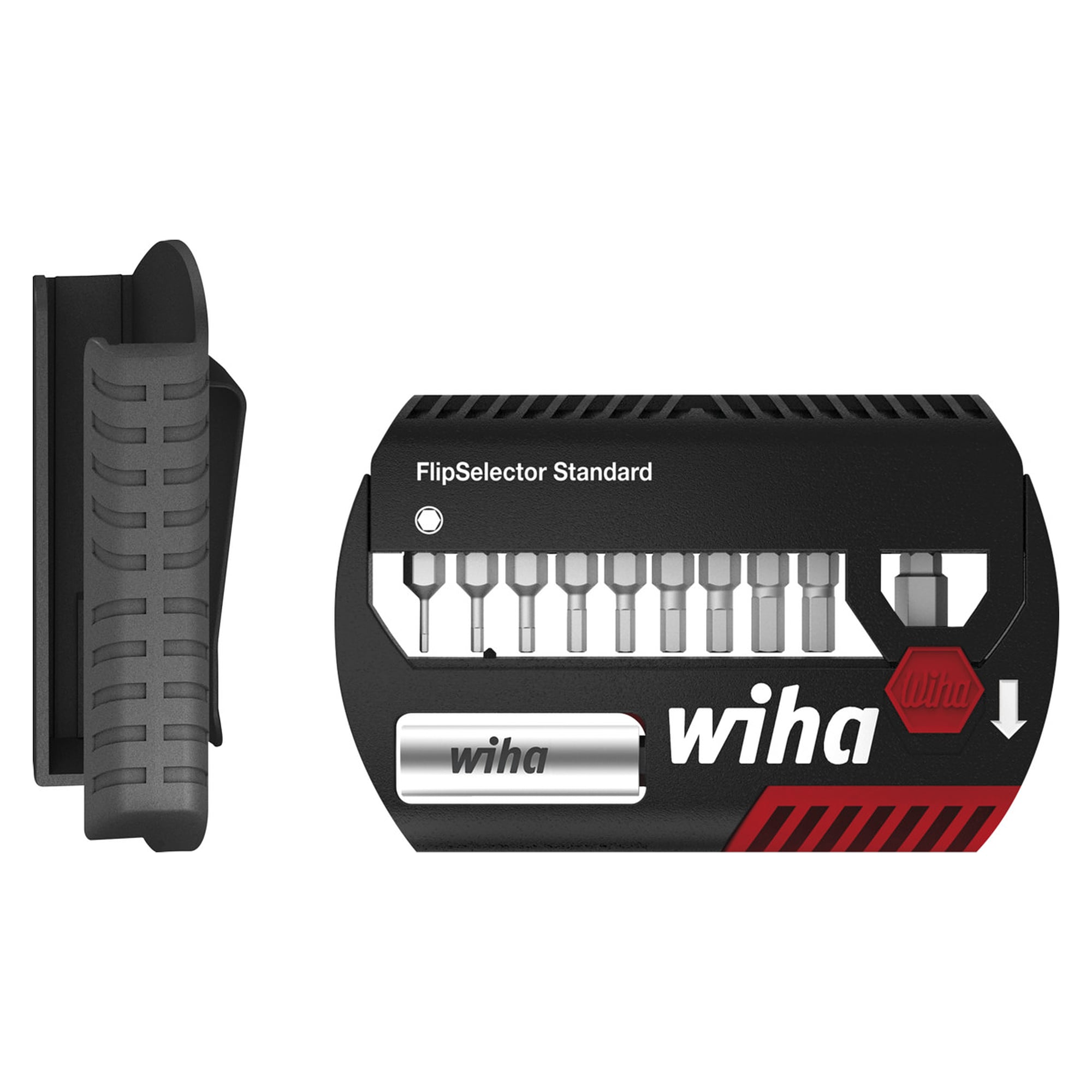 Bit Set FlipSelector Standard 25 mm Sechskant 11-tlg. 1/4" C6,3 - Wiha 39039