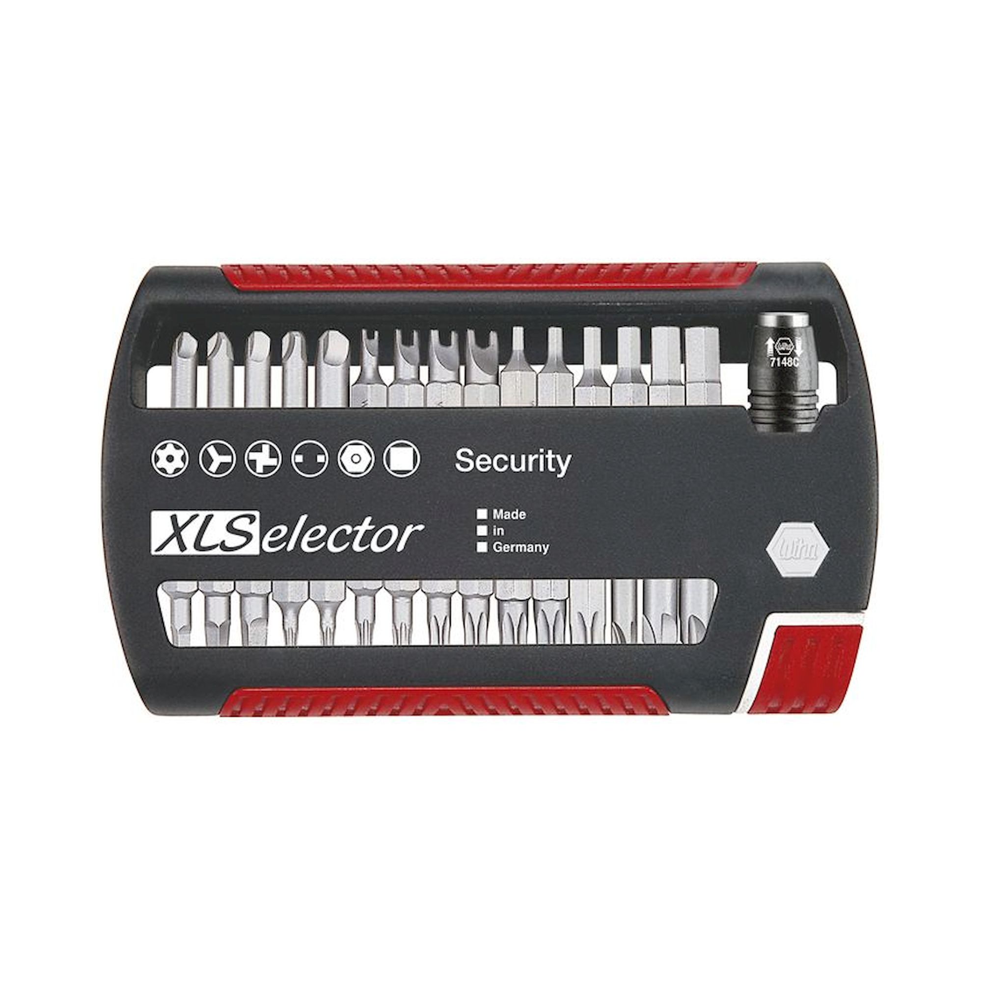 Wiha Bit set XLSelector Security Standard 25 mm assorted 32-pcs. 1/4" C6,3 (29416)