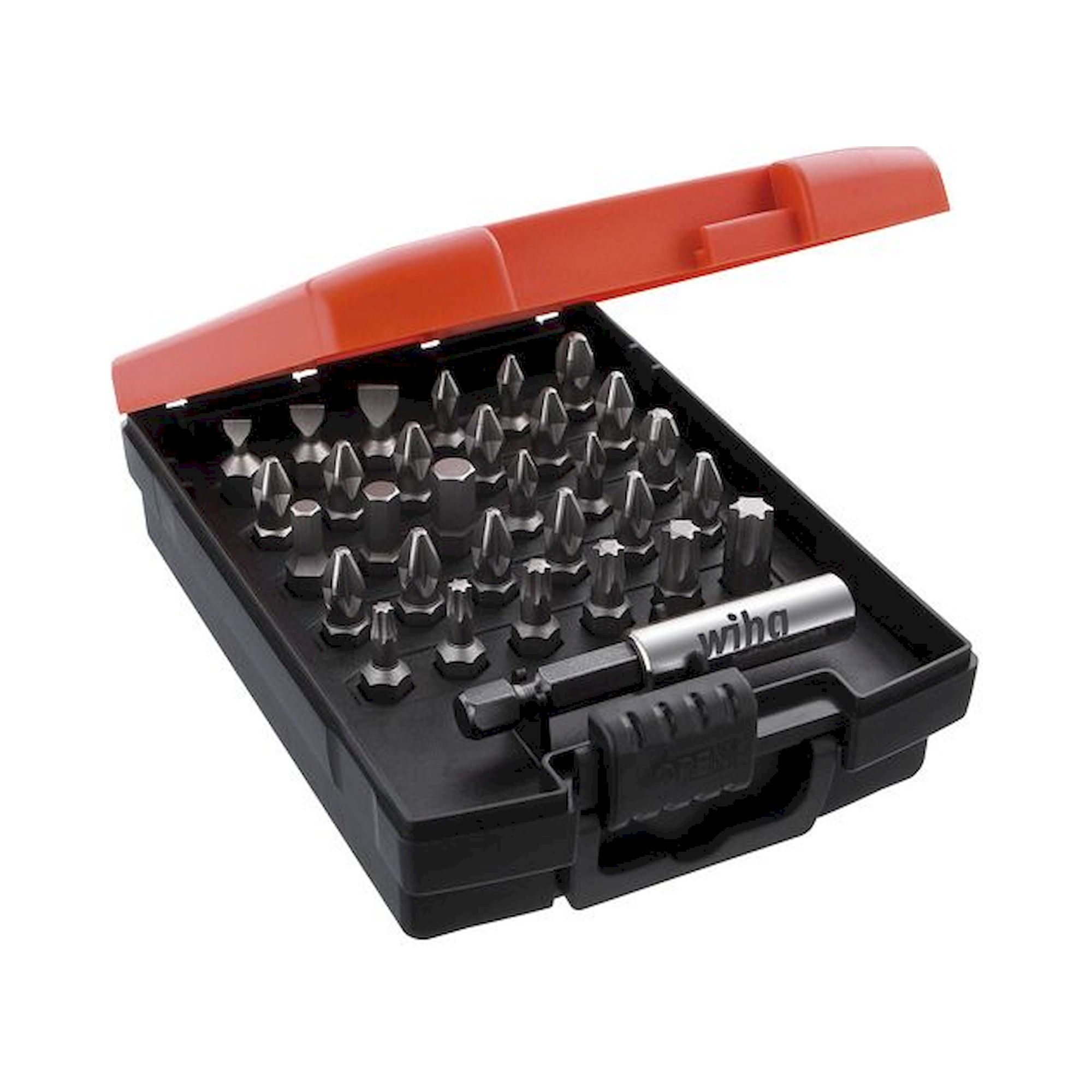 Wiha Bit set Standard 25 mm assorted, 32-pcs. 1/4" C6,3 incl. box (26252)