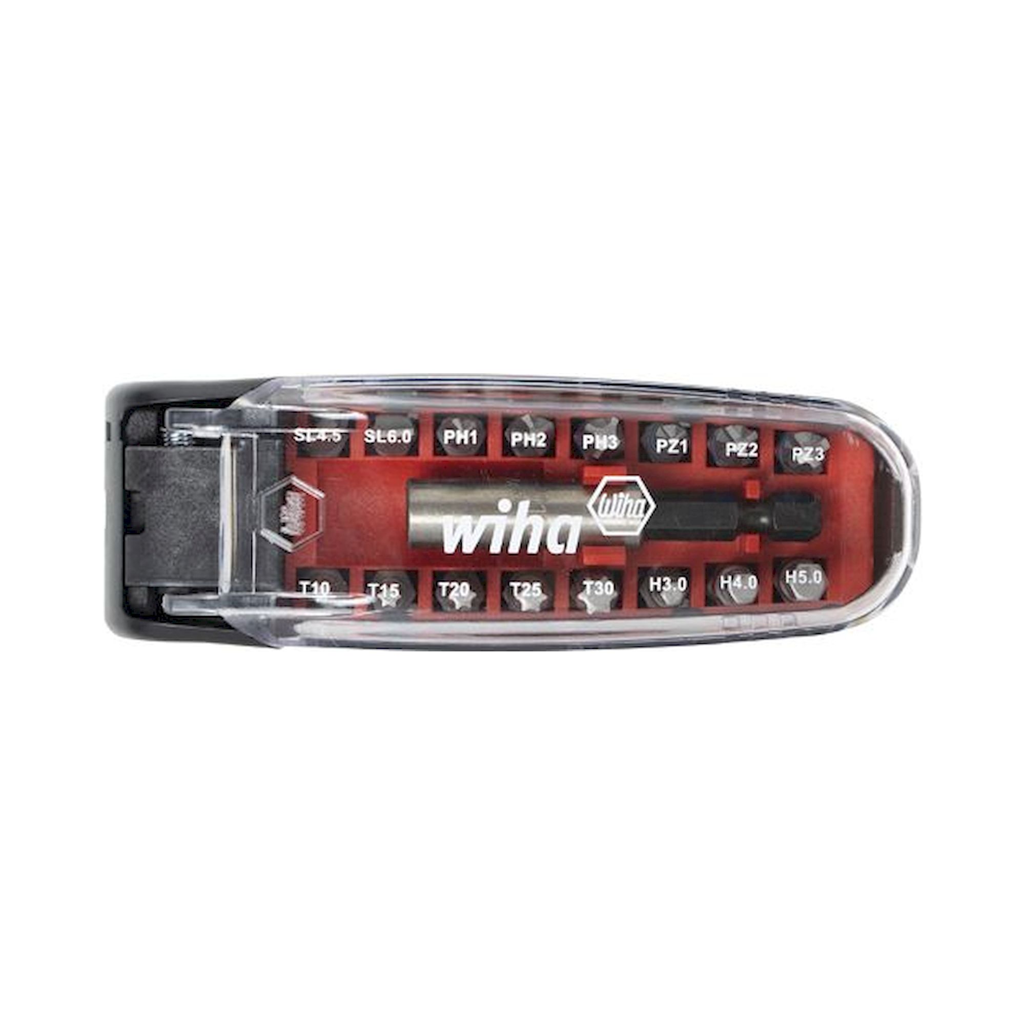 Bit Set CroCo gemischt 1/4" 16-tlg. in Box - Wiha 35565