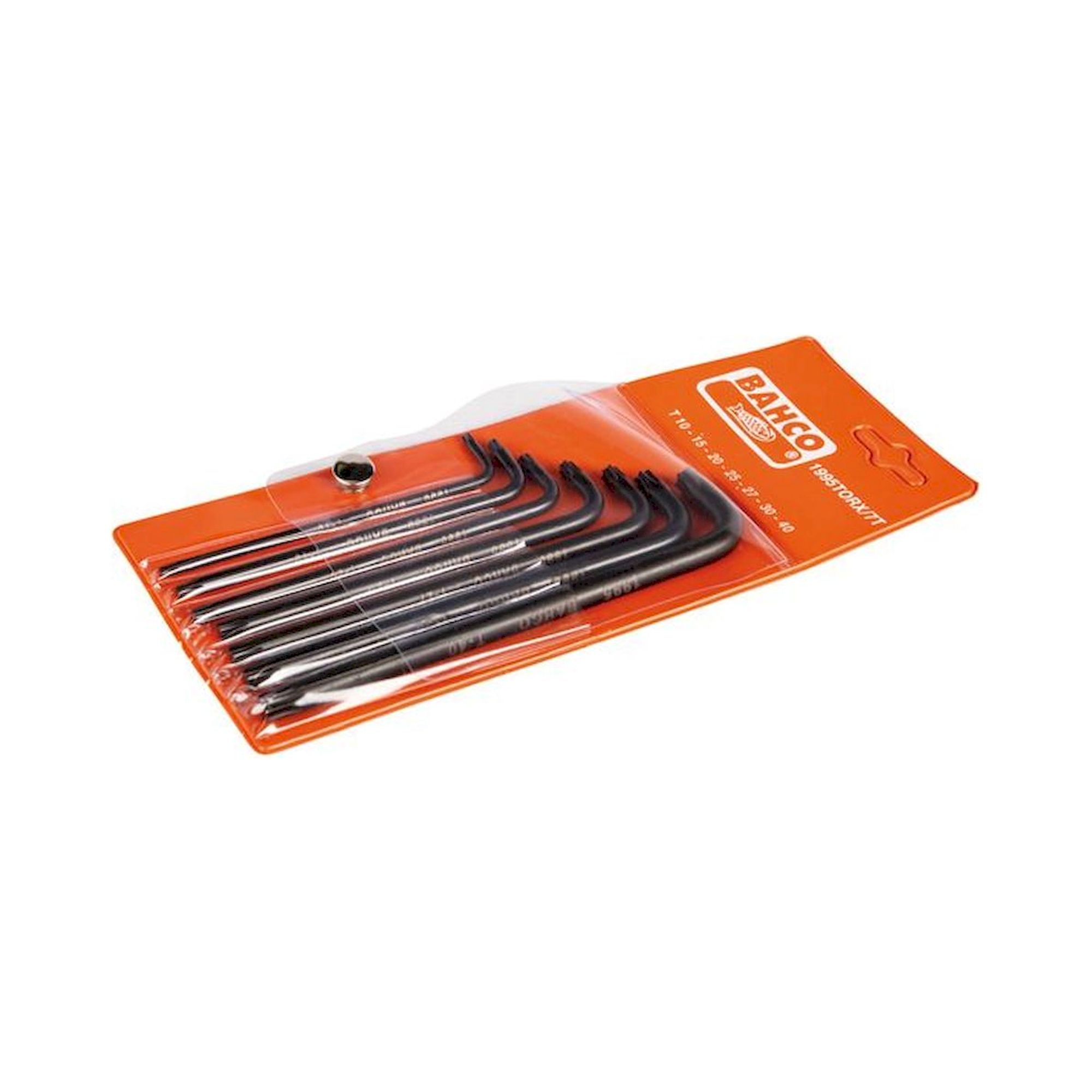 Bahco 1995TORX/7T. Jeu de tournevis coudés longs, TORX®, phosphatés