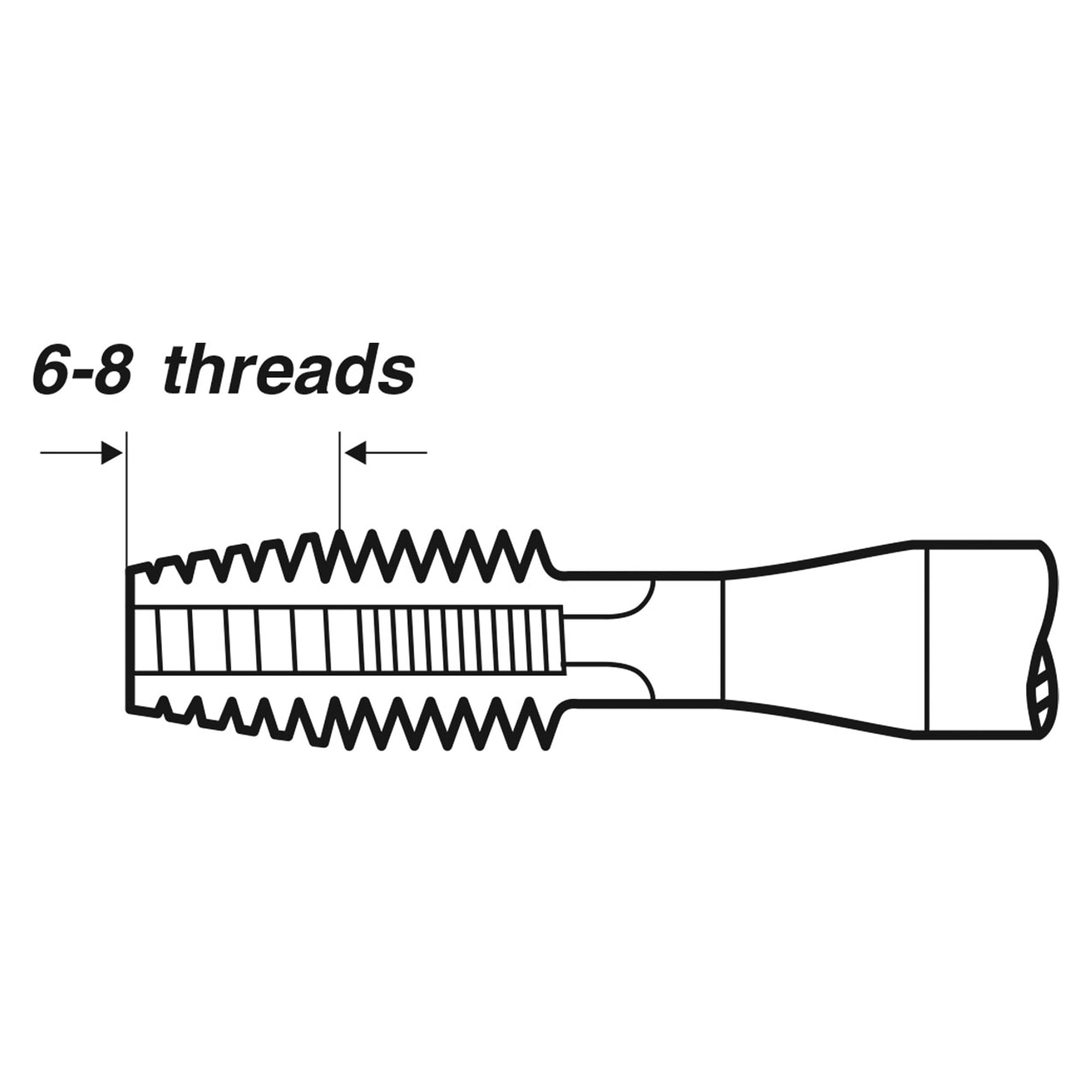 Handgewindebohrer ISO 2283/A HSS-G - Völkel