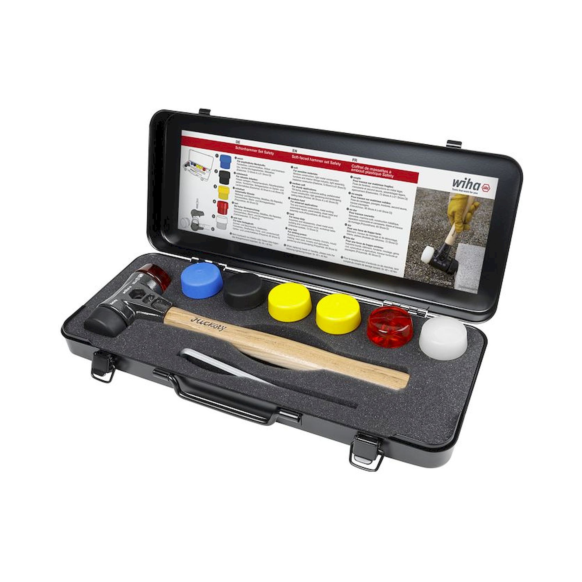 Wiha Schonhammer Set Safety mit gemischten Schlagköpfen 8-tlg. in Box (44008)