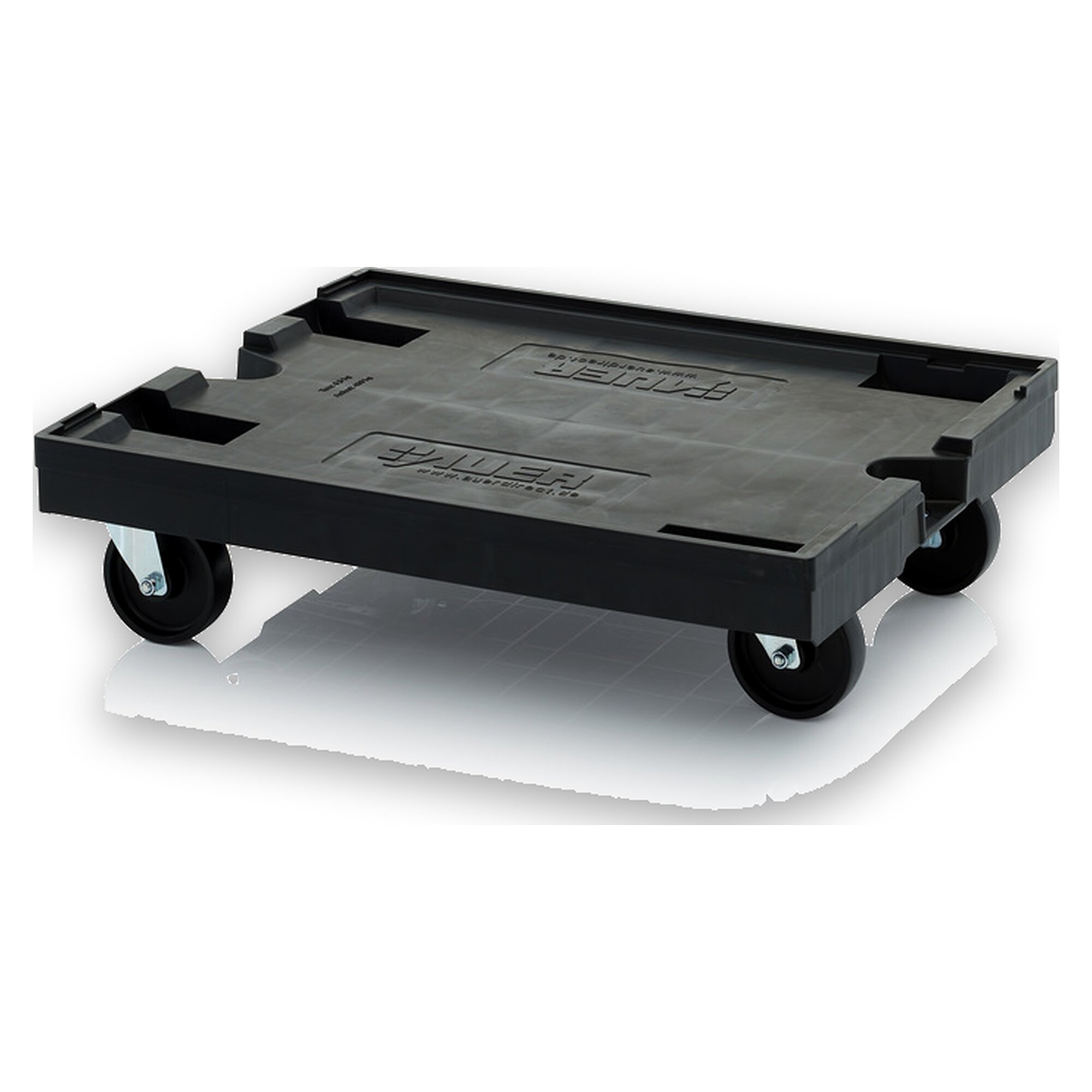 ESD-Transportroller mit 4 Lenkrädern für Behälter 80 x 60 cm - Auer ESD RO 86