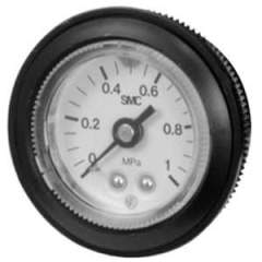 SMC G46-10-02. G(A)46, Manometer für Standardanwendungen mit Grenzwertanzeige mit Gehäusering-Einheit (A.D. 42)