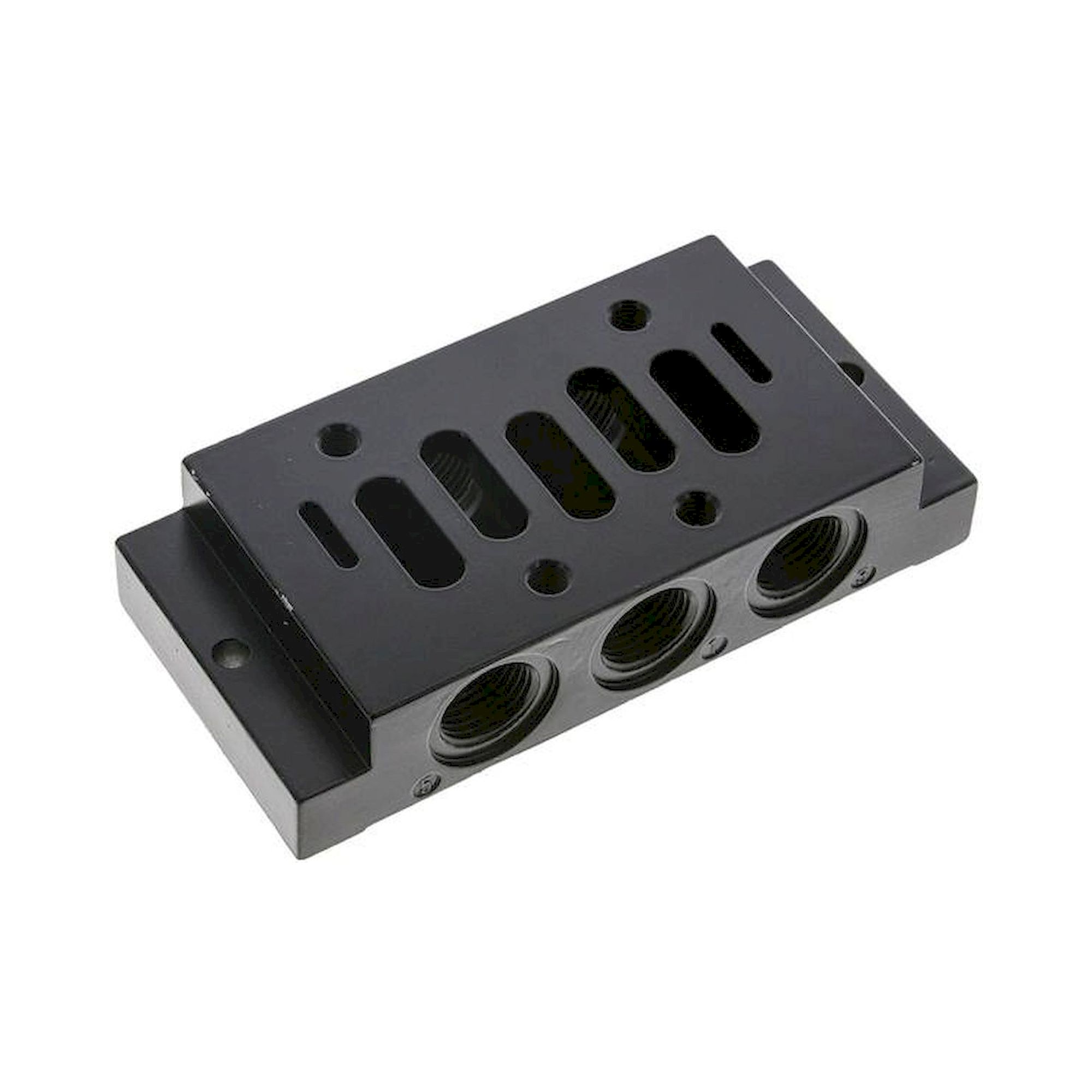 Airtec MI 031. ISO 3 Einzelanschlussplatte, Anschluss seitlich