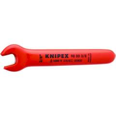 Knipex 98 00 3/8". Maulschlüssel, verchromt, Maulstellung 15°, Schlüsselweite 3/8", 108 mm