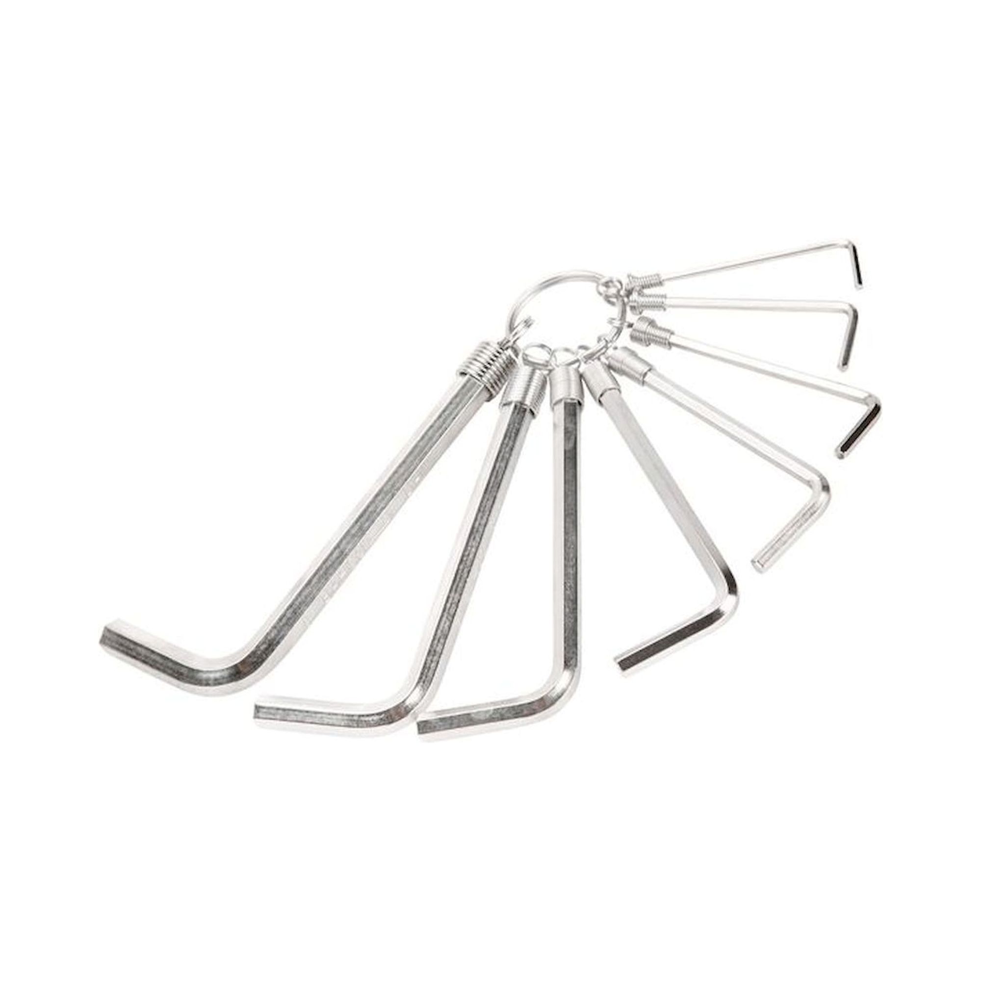 Bahco 1998M/8R. Jeu de tournevis hexagonaux métriques coudés, nickelés, 2 à 8 mm, 8 pièces