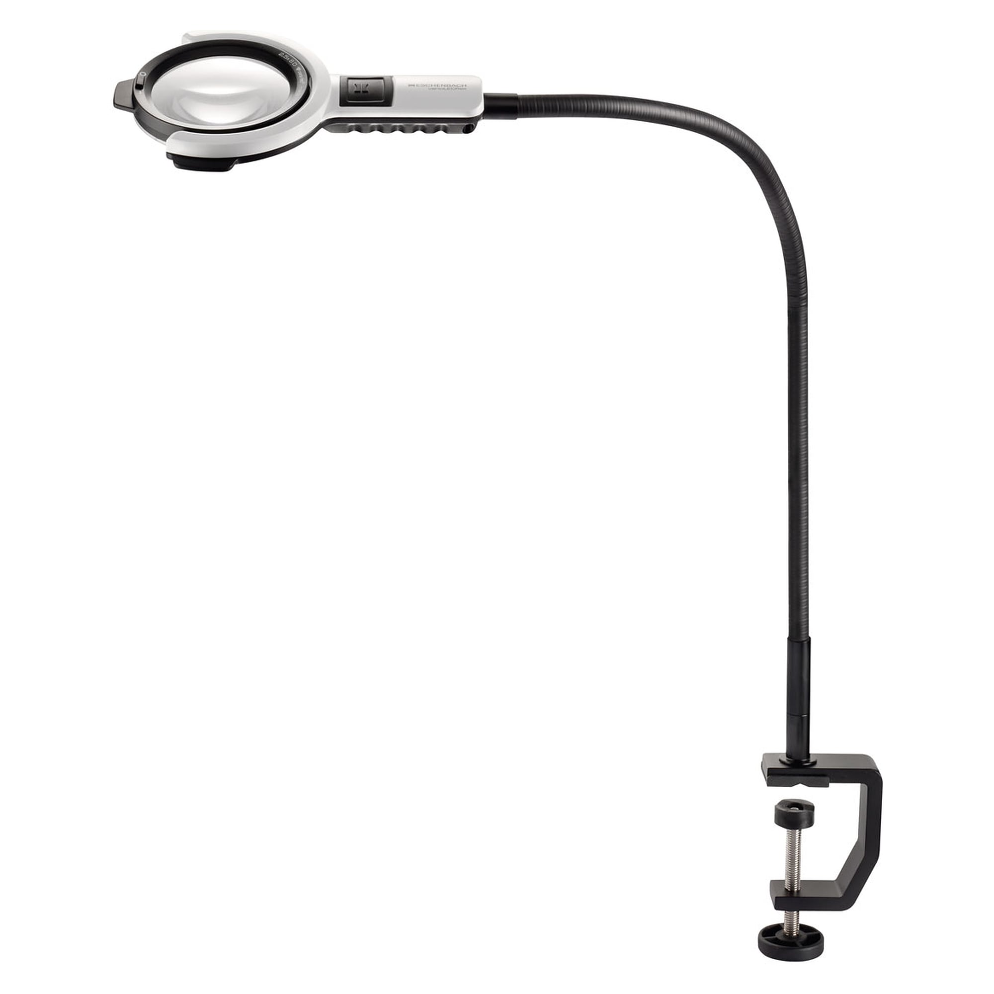Lampe loupe LED flexible 6,0 dioptries, grossissement 2,5x, bras 565 mm - Bernstein 9-116