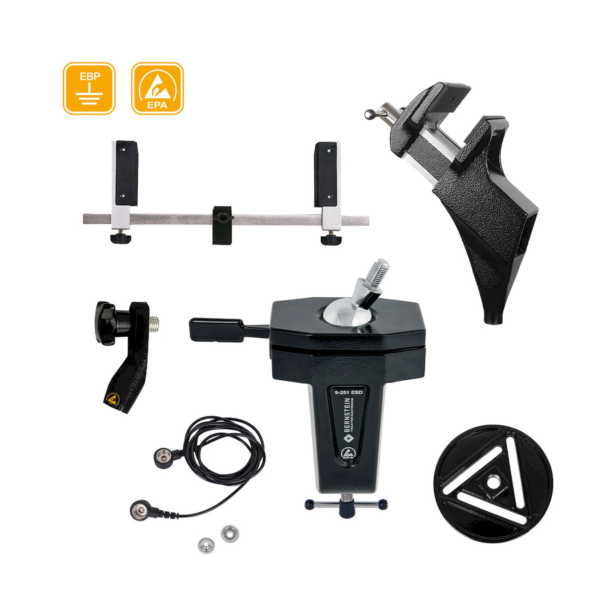 Bernstein 9-250-ESD. ball joint combination SPANNFIX Vario for clamping + cable