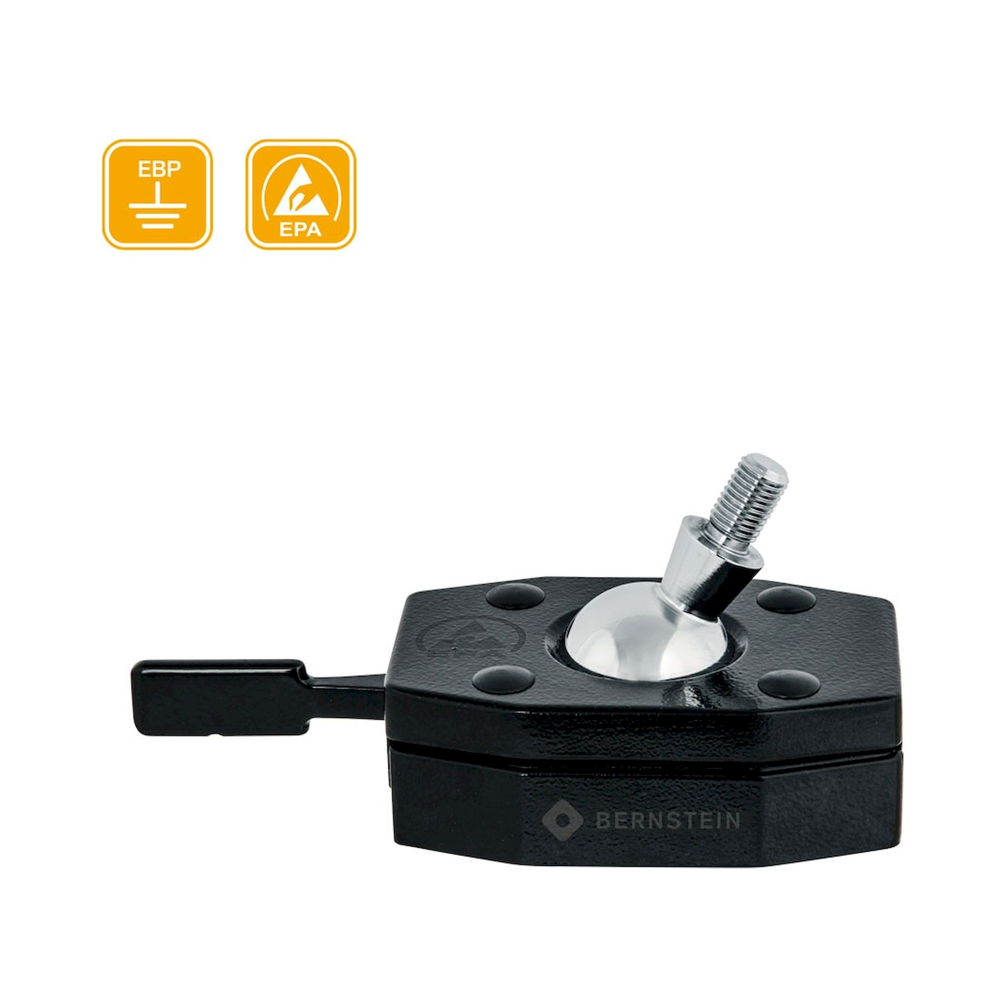 Bernstein 9-281-ESD. ESD ball joint holder for screwing on (dissipative)