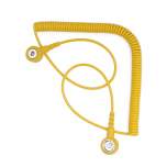 Bernstein 9-341-2. ESD spiral cord for bracelet length 2.4 m yellow