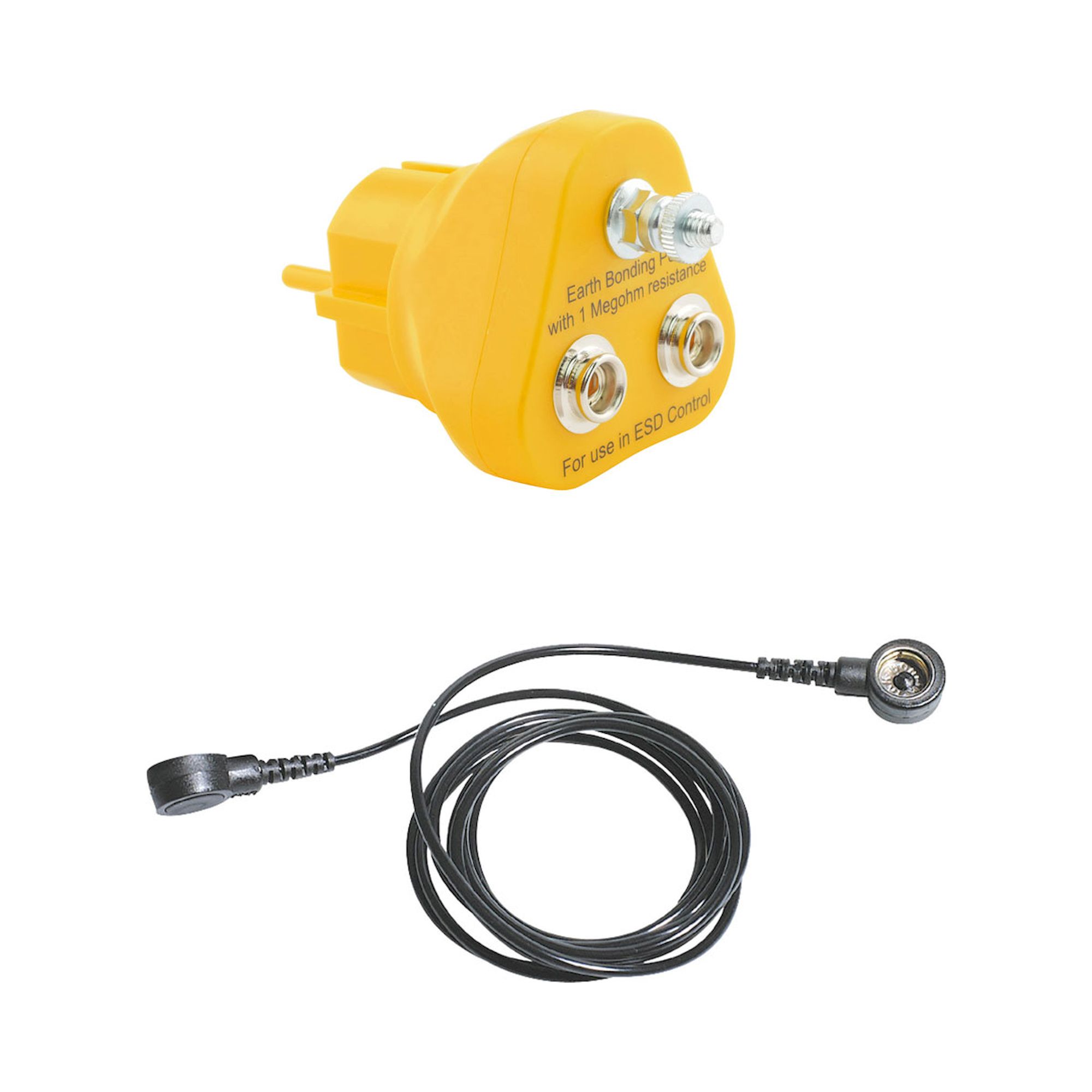 Bernstein 9-343-A. ESD Erdungsleitung 1500mm + Erdungsstecker