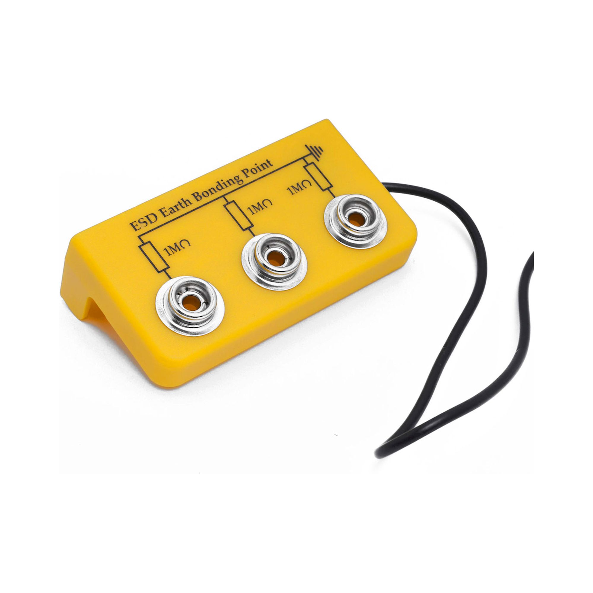 Bernstein 9-359-1. ESD earth bonding point, plug with cable and 3x1 MOhm connection