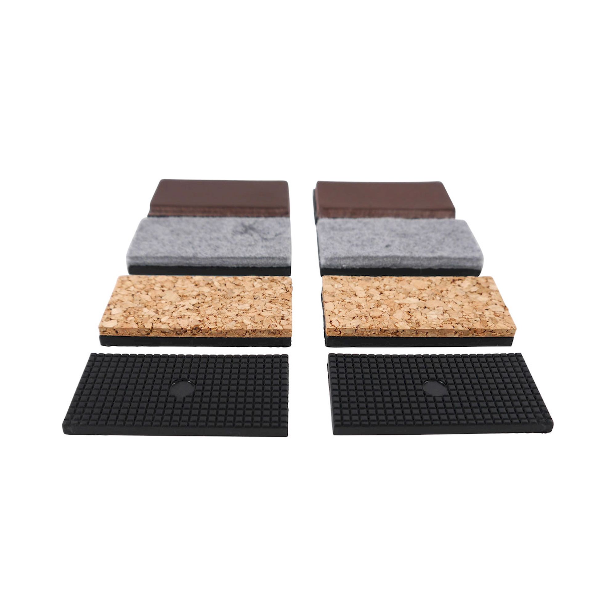 Bernstein 9-900-E50-SET. Ersatzbacken 50 mm SET (4 Paar) Kunststoff Leder Kork Filz zum Kleben