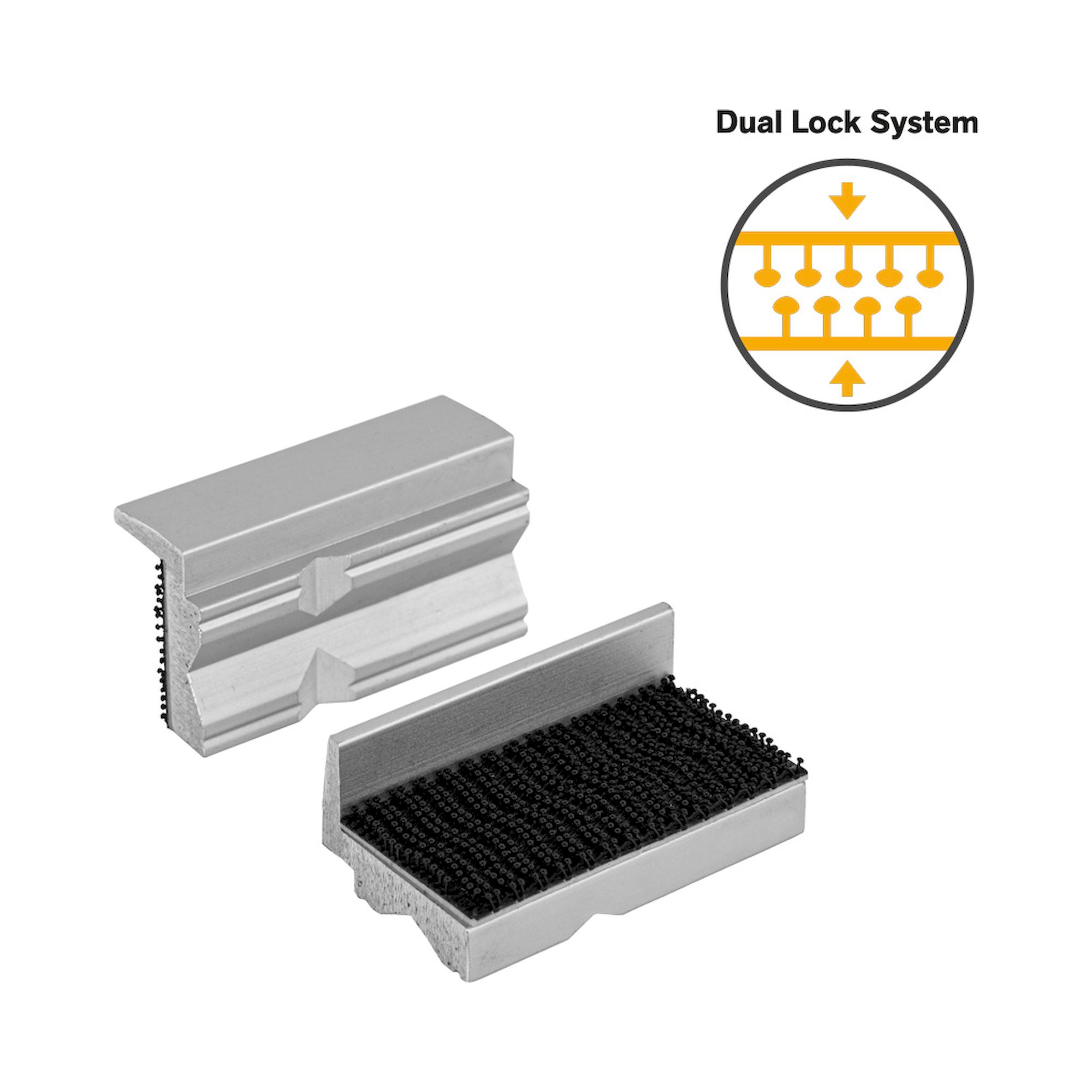 Bernstein 9-900-K50-ALP. protective jaws for velcro aluminum prisms 50 mm (pair)