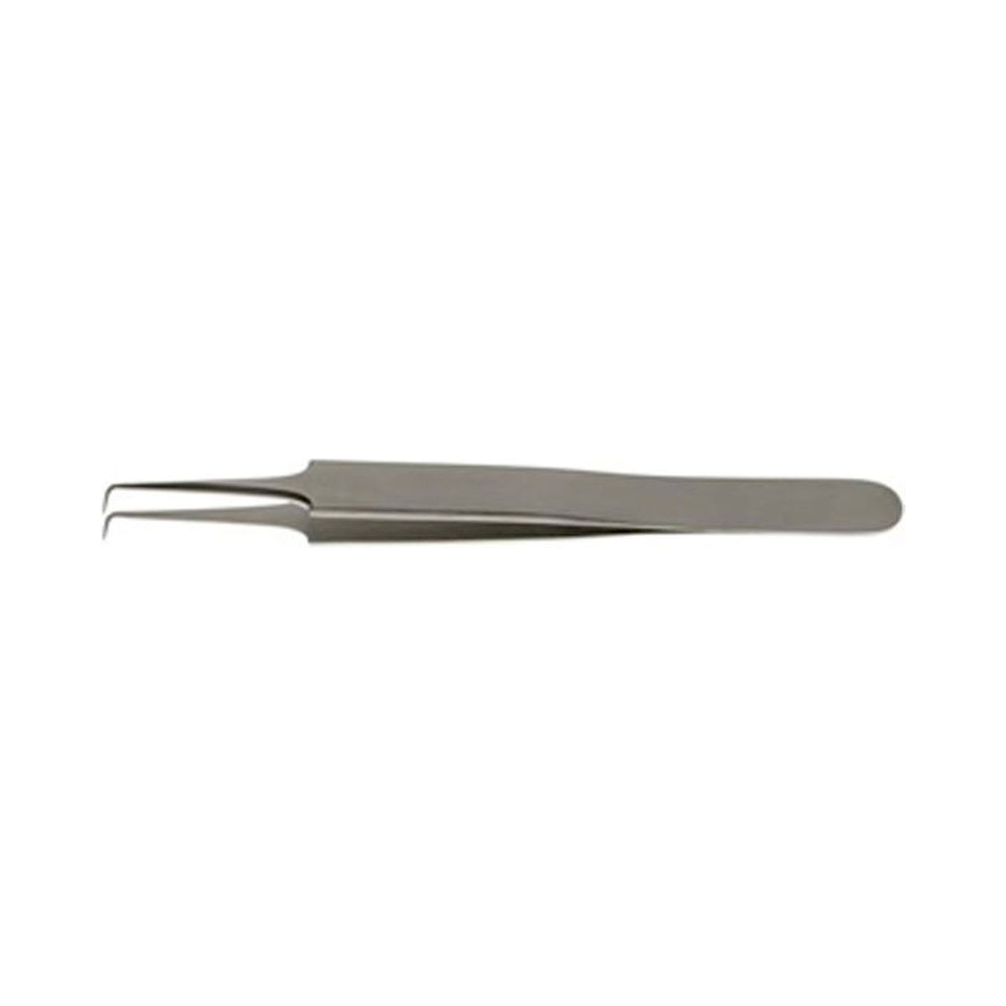 Dumont 0302-5/90-PO. Tweezers type 5/90, very fine tips, bent 90°, stainless steel