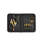 Wiha Tool set ESD Pliers, screwdriver, tweezers, 10-pcs. incl. tool pouch (43994)