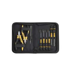 Wiha Tool set ESD Pliers, screwdriver, tweezers, 10-pcs. incl. tool pouch (43994)