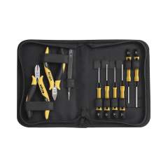 Wiha Tool set ESD Pliers, screwdriver, tweezers, 10-pcs. incl. tool pouch (43994)