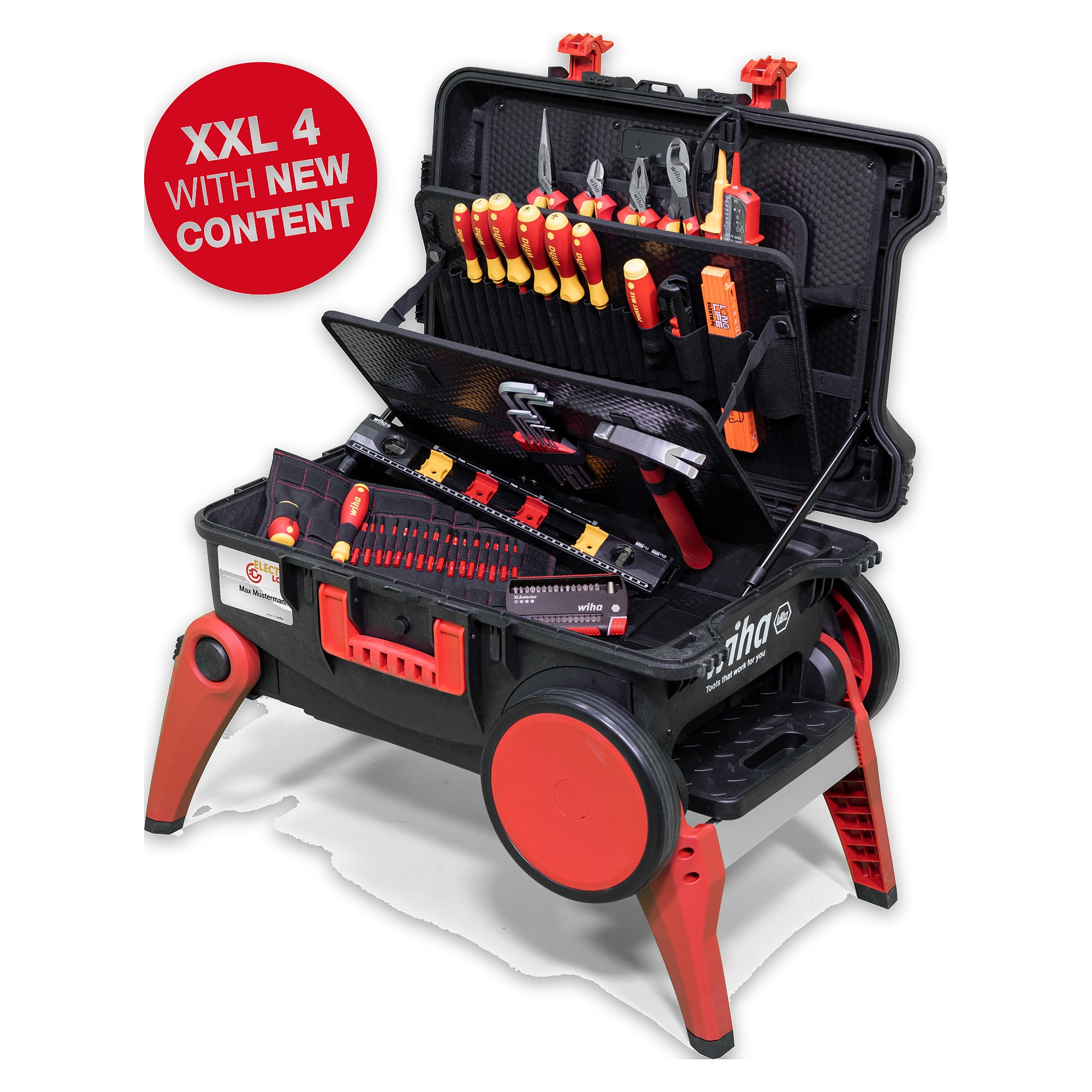 Wiha Werkzeugkoffer XXL 4 Trolley electric 80-tlg. (45734)
