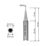 Quick 960-0.8D. Dauerlötspitze für 3103/3104/TS1100, gerade, meißelförmig 0,8mm breit