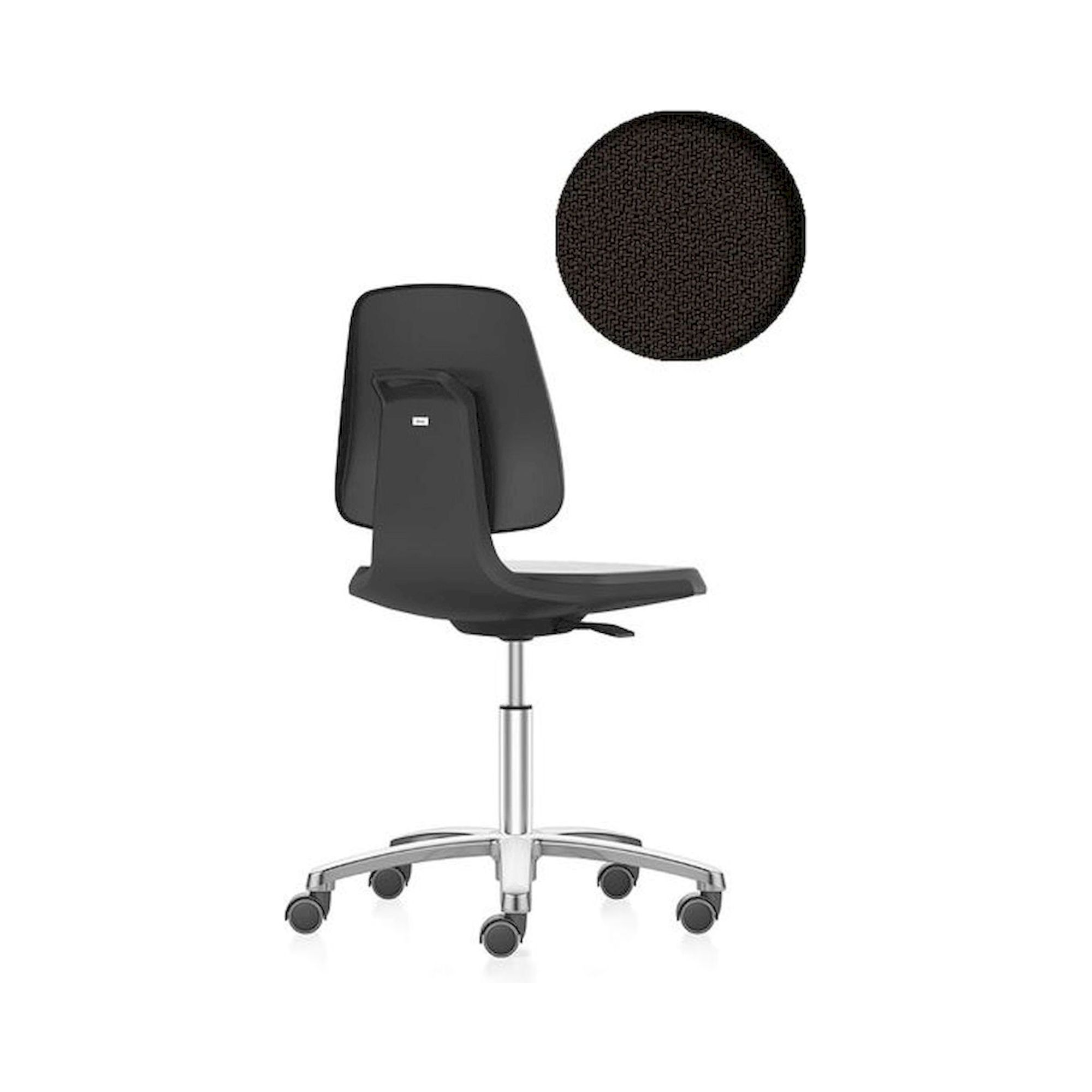 Bimos 9123E-9801. ESD Stuhl Labsit 2 mit Rollen, Stoff Duotec schwarz