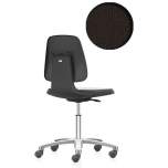 Bimos 9123E-9801. ESD chair Labsit 2 with castors, fabric Duotec black