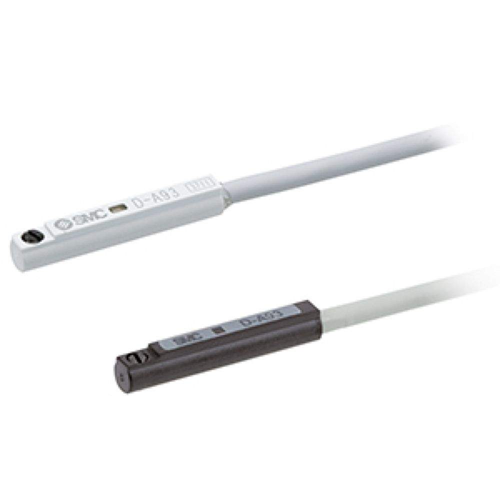 SMC D-A93Z. D-A90/A93/A96, Reedschalter, Direktmontage, Eingegossene Kabel, axial