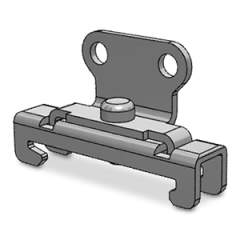 SMC AS-40D. DIN rail mounting bracket - AS-xxD