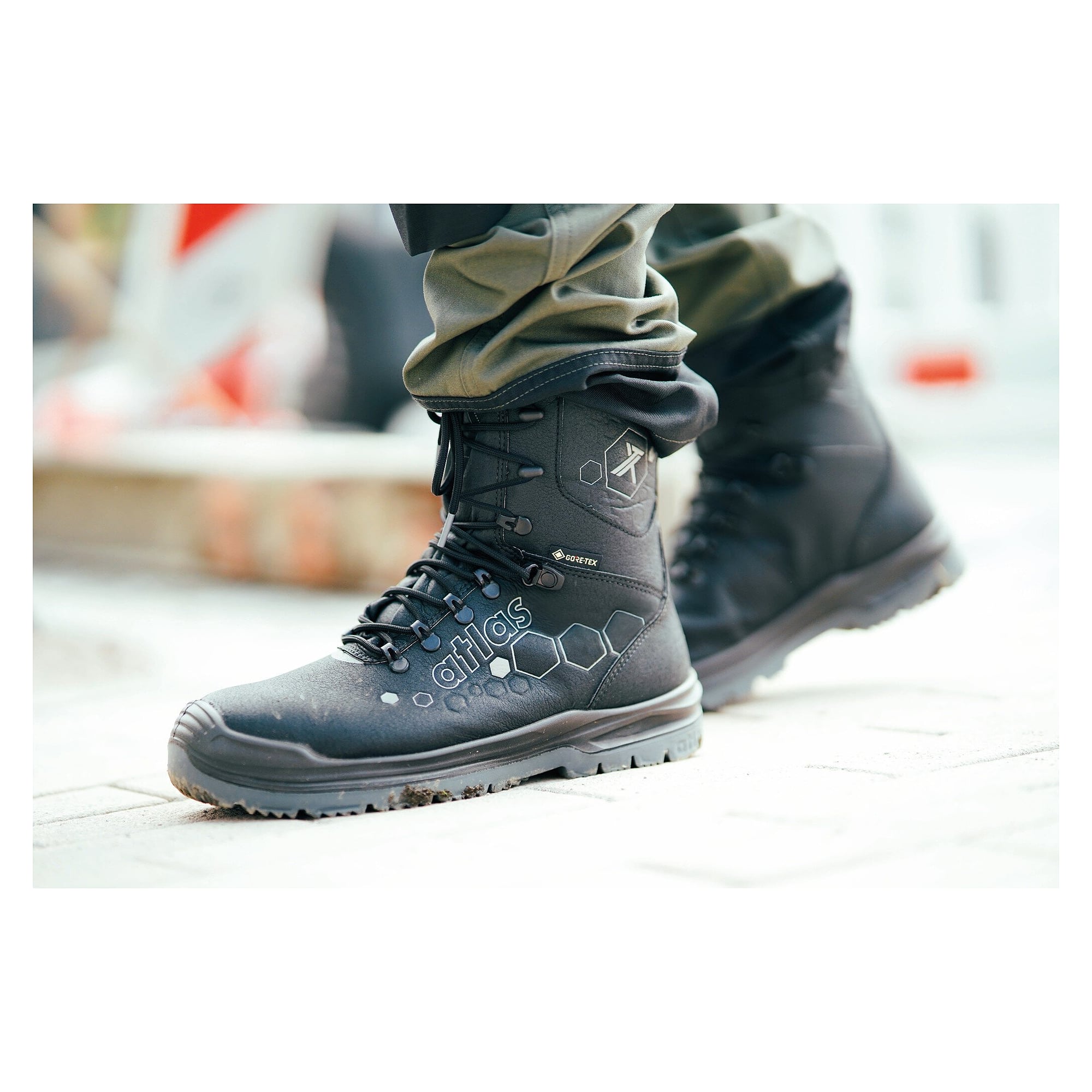 Sicherheitsstiefel S3 SRC XT 1000 GTX, GORE-TEX EXTRAGUARD, XR-Sohle, Stahlkappe, schwarz/anthrazit - Atlas 15100