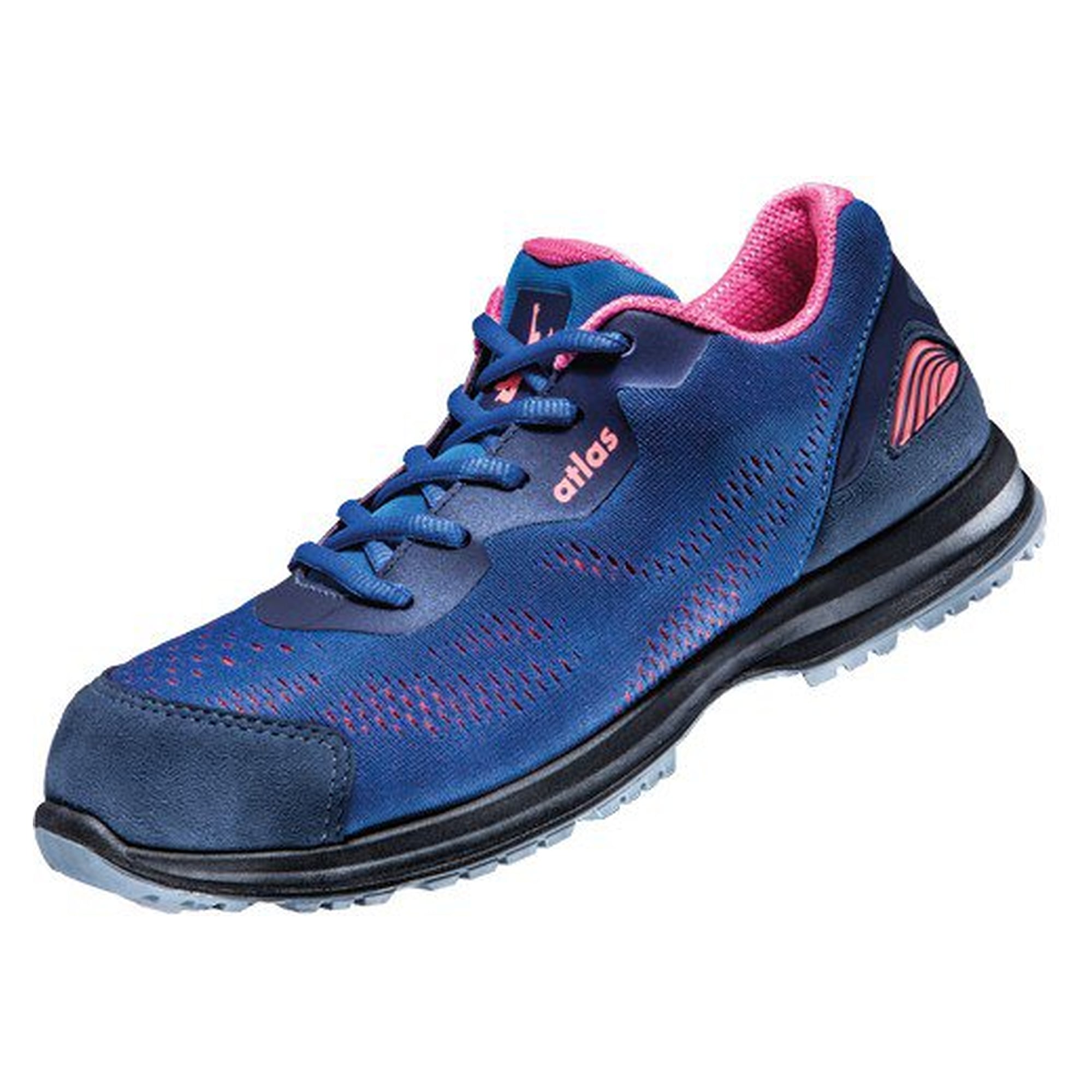 ESD-Sicherheitshalbschuh GX 100 2.0 Damen S1, Mesh, Weite 10, blau/pink - Atlas 17300