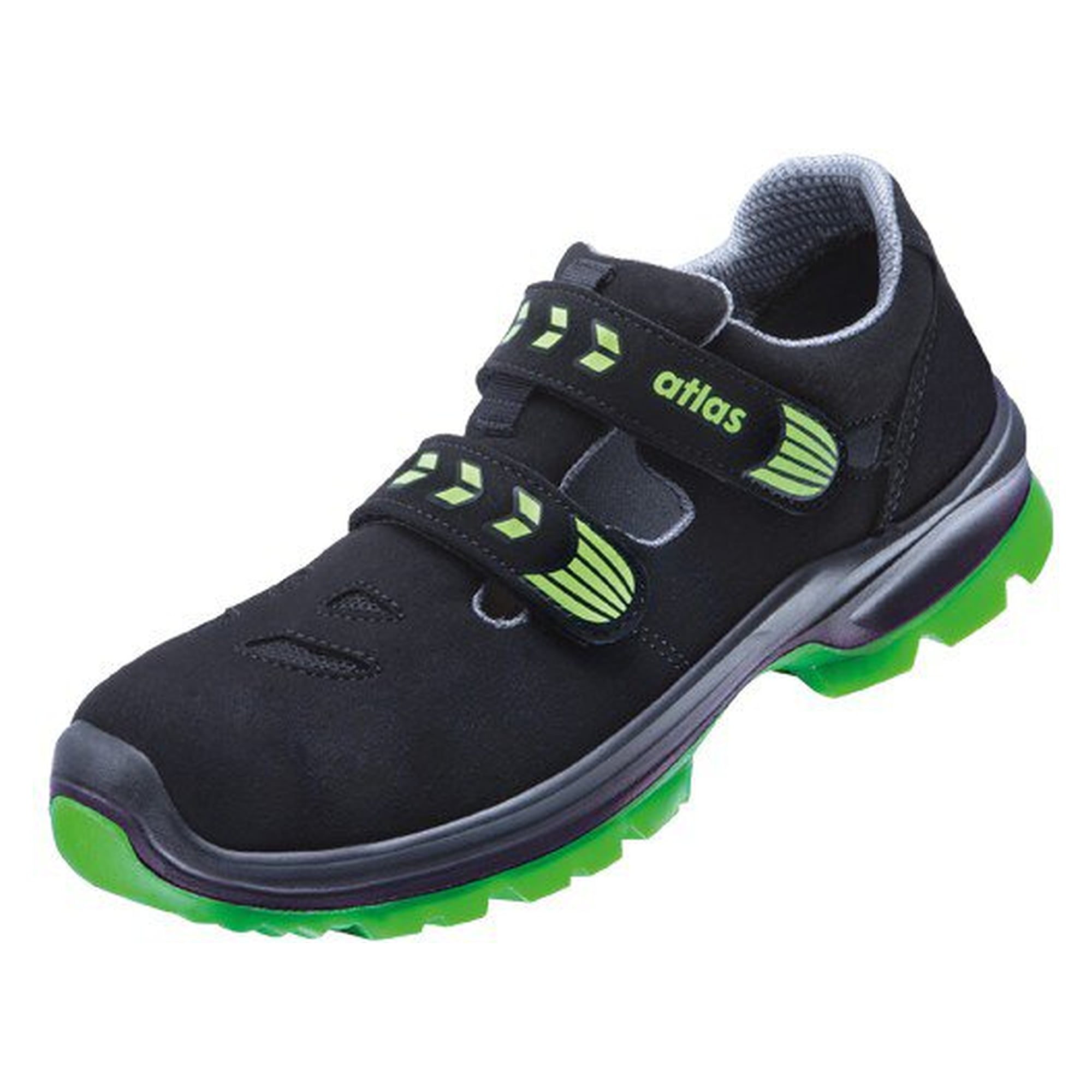 ESD-Sicherheitssandale SL 265 XP green 2.0 S1P, SportLine Textil, Weite 12, schwarz/neon-grün - Atlas 22212