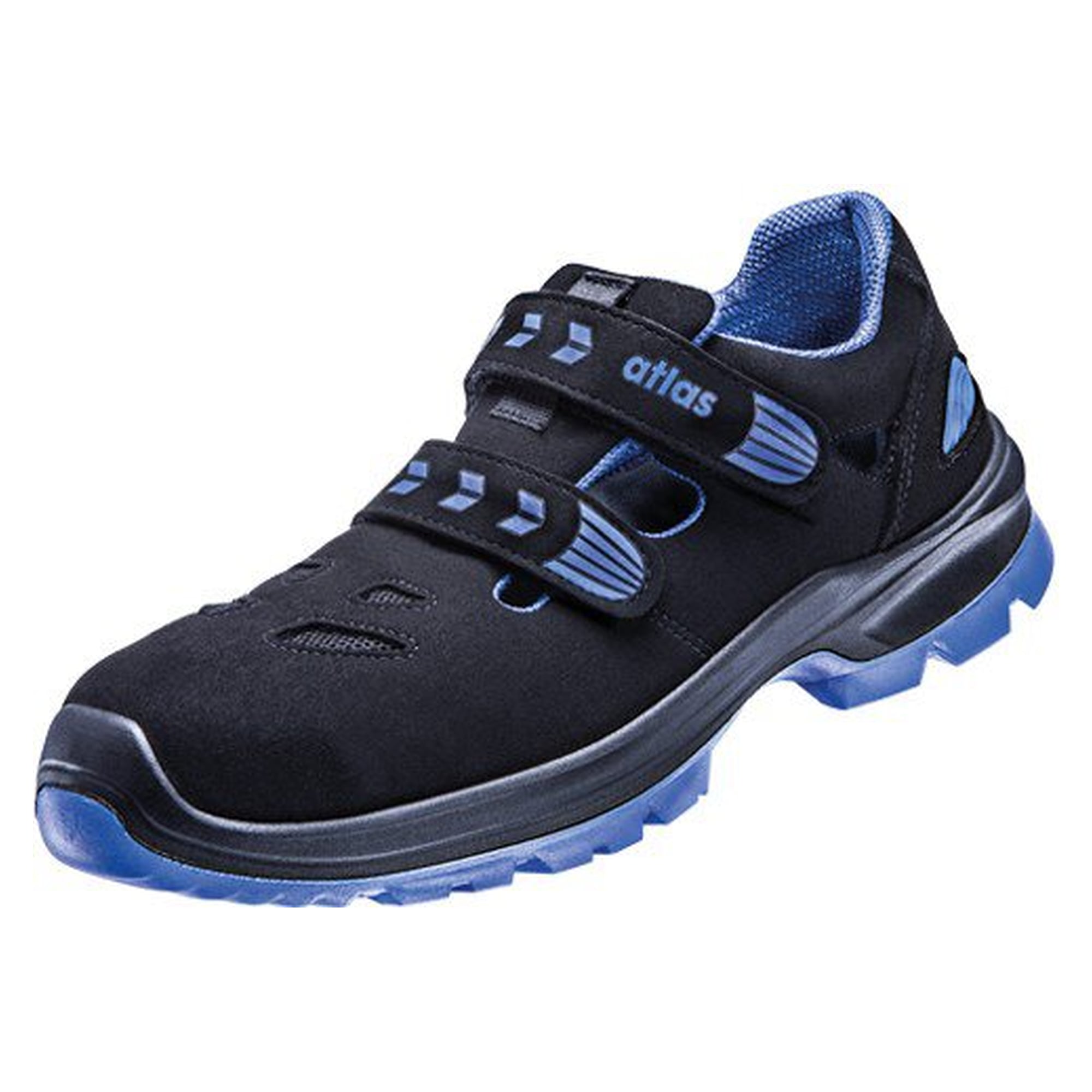 ESD-Sicherheitssandale SL 46 blue 2.0 S1, SportLine Textil, Weite 14, schwarz/royal blau - Atlas 23314