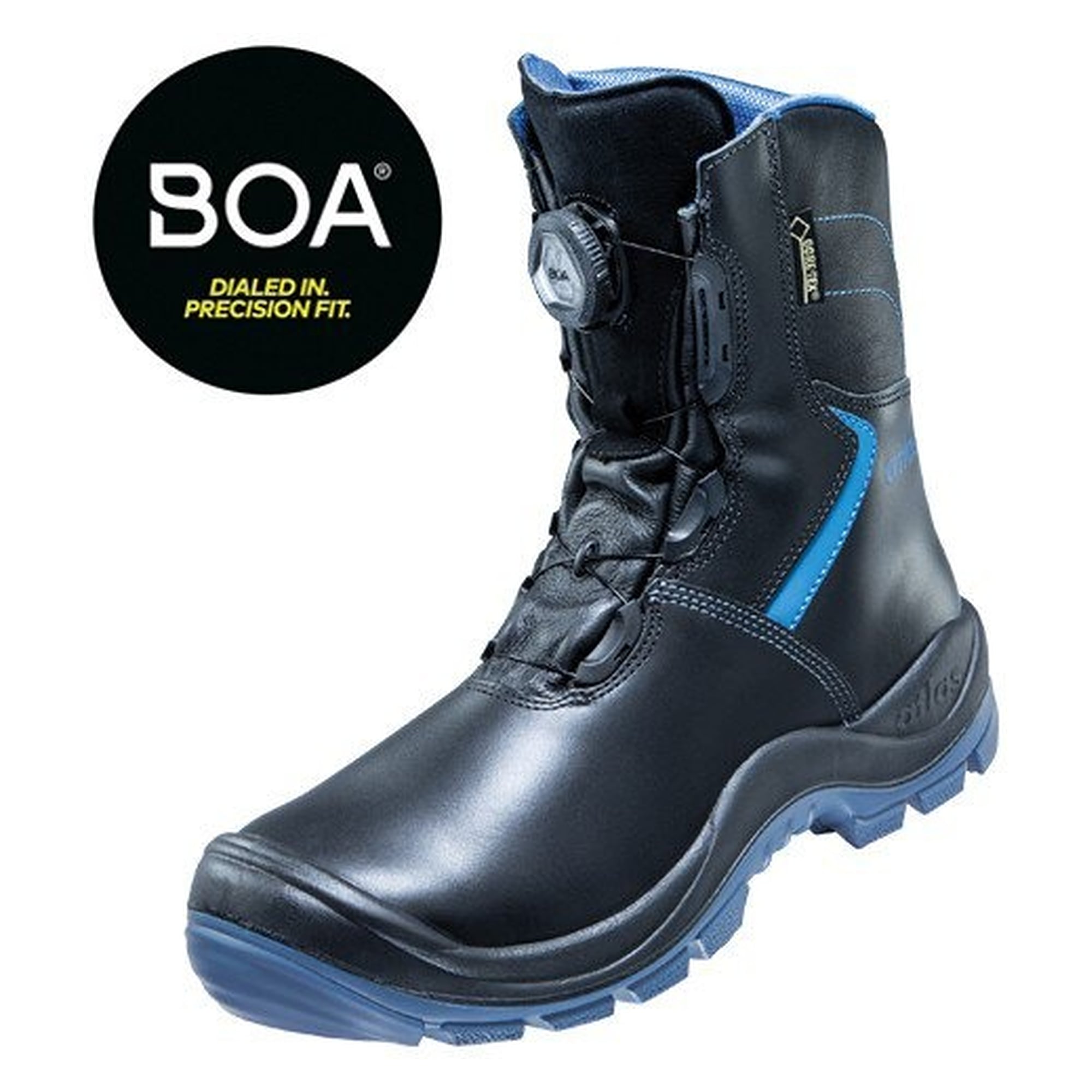 Chaussure de sécurité montante S3 SRC GTX 983 XP BOA, BOA Fit System, GORE-TEX, noir/bleu royal - Atlas 25700