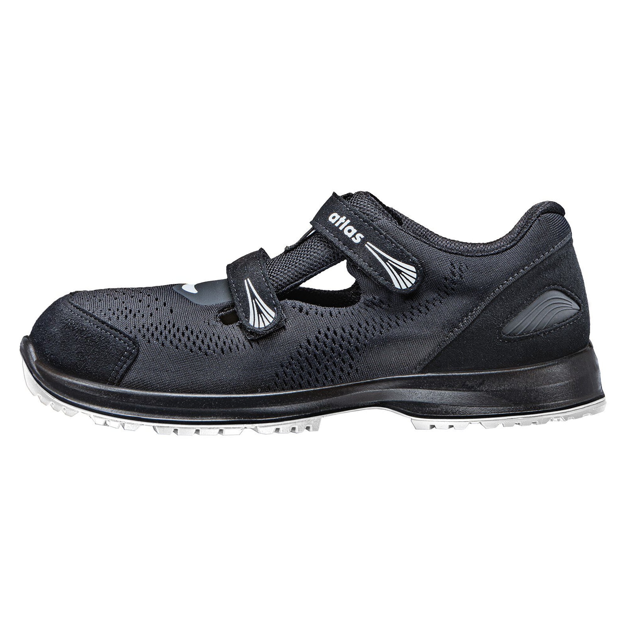 ESD-Sicherheitssandale RUNNER 145 S1P, Mesh, Stahlkappe, schwarz/weiß - Atlas 27400