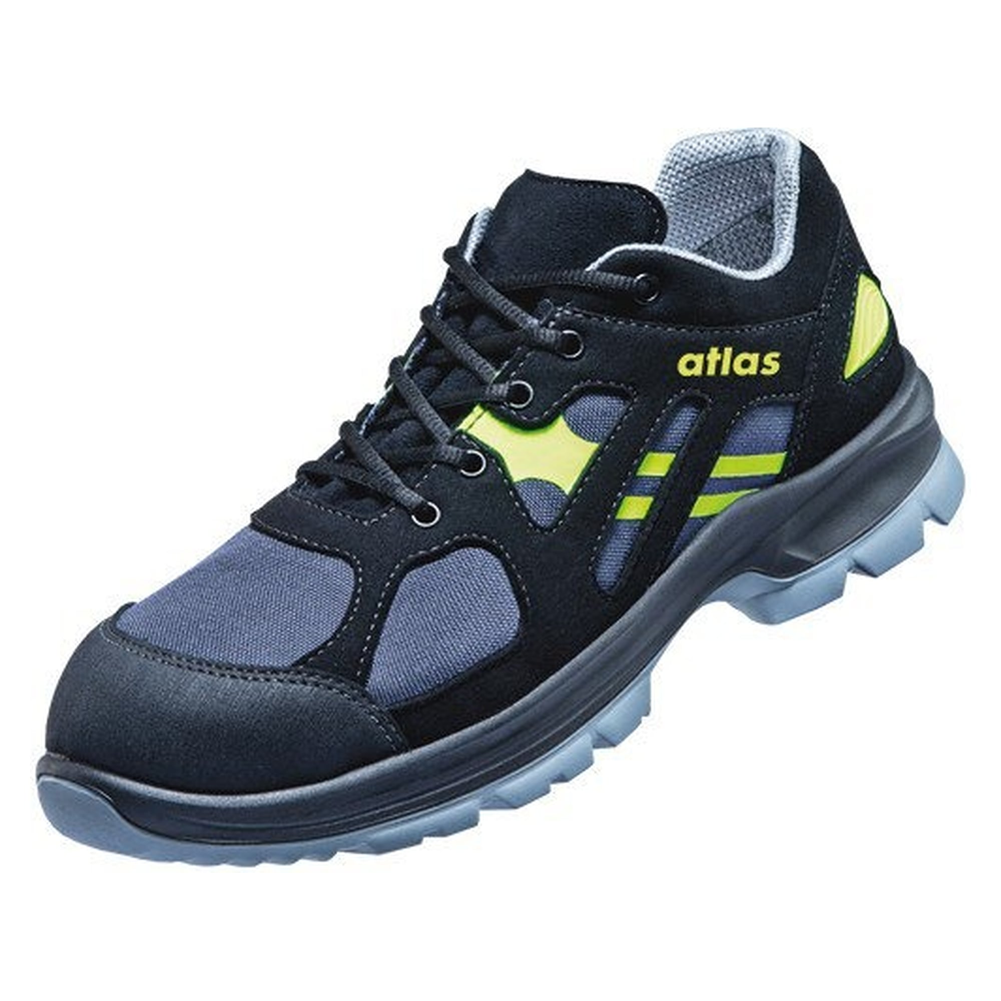Sicherheitshalbschuh GTX 6205 XP S3 SRC, Cordura-Obermaterial, Weite 10, schwarz/anthrazit/neon-gelb - Atlas 27700