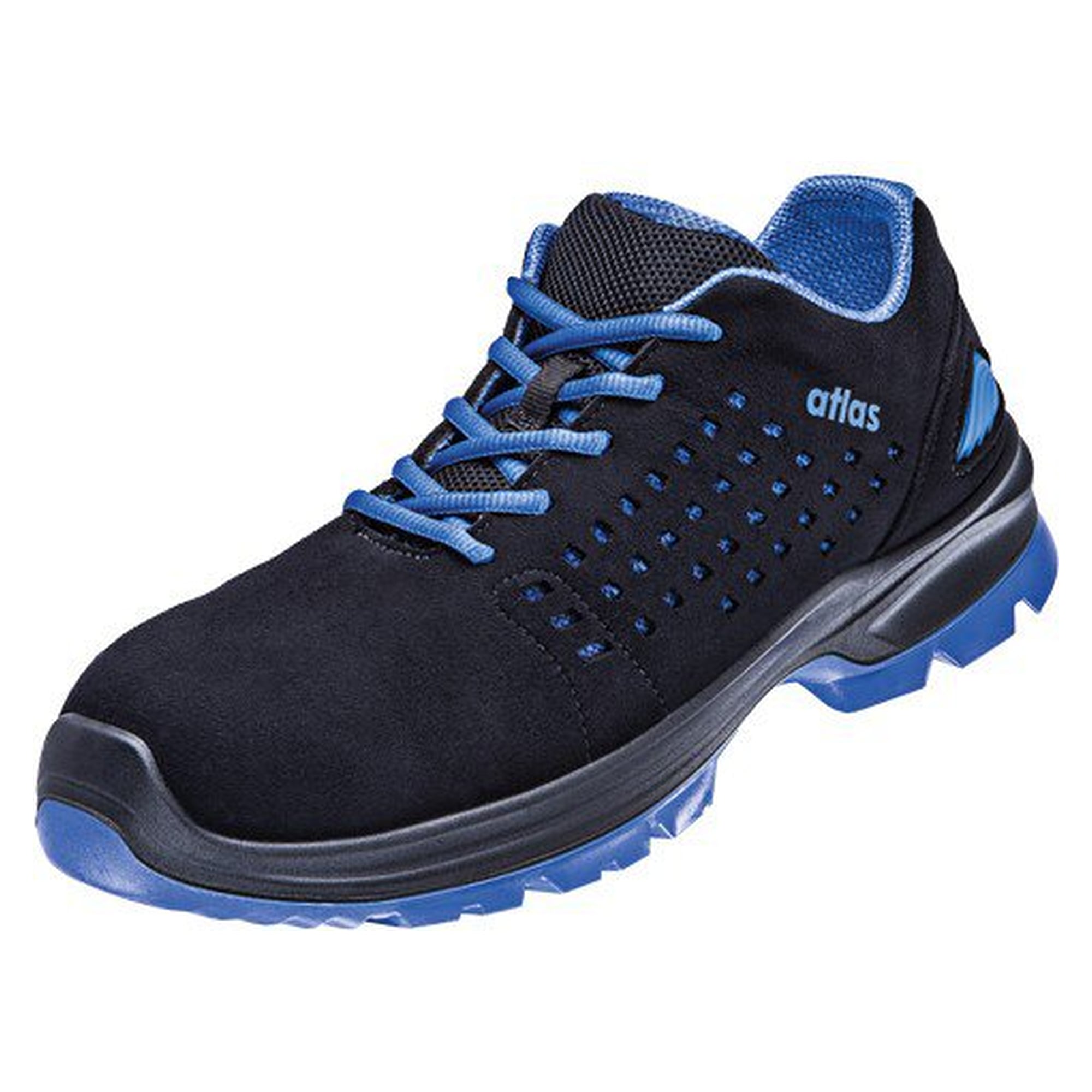 ESD-Sicherheitshalbschuh SL 40 blue 2.0 S1, Sportline, Spezialweite 13, schwarz/royal blau - Atlas 29413