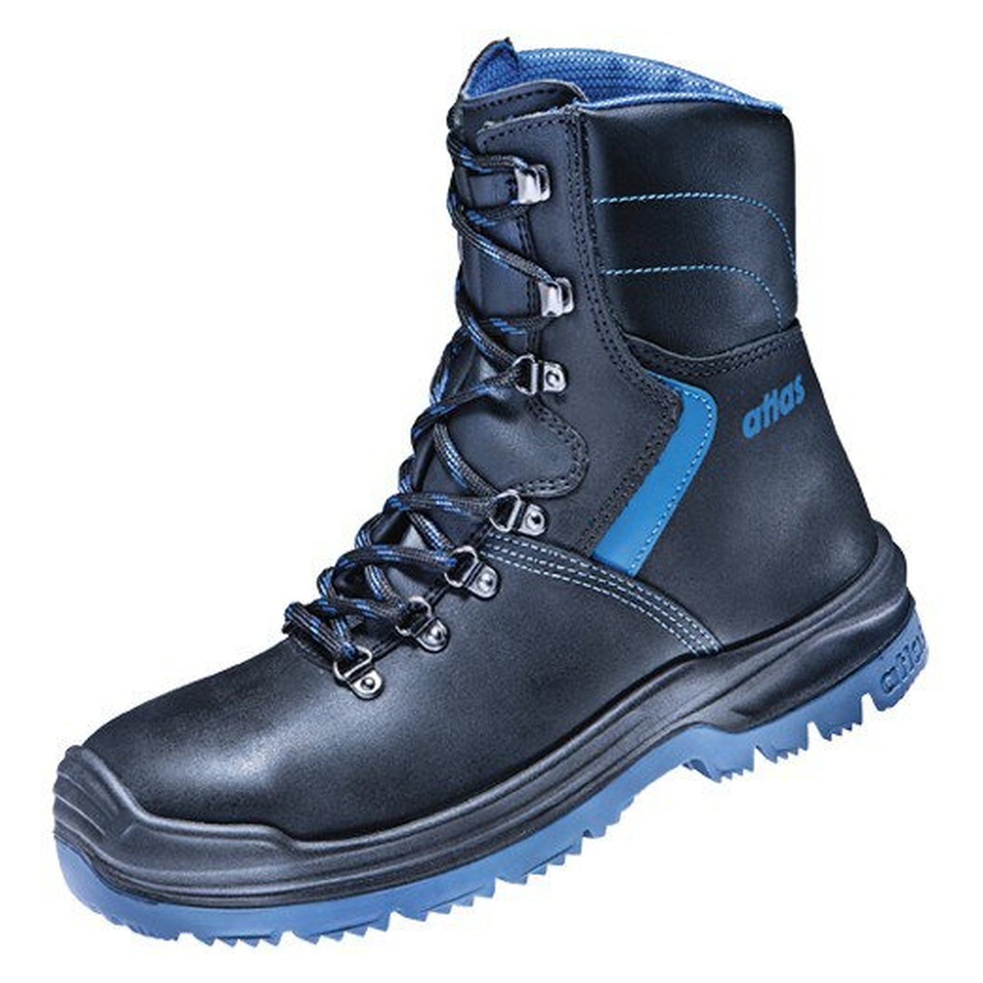 Sicherheitsstiefel XR 845 XP S3 SRC, alu-tec Kappe, Waterproof-Glattleder, Weite 10, schwarz/royal blau - Atlas 37100