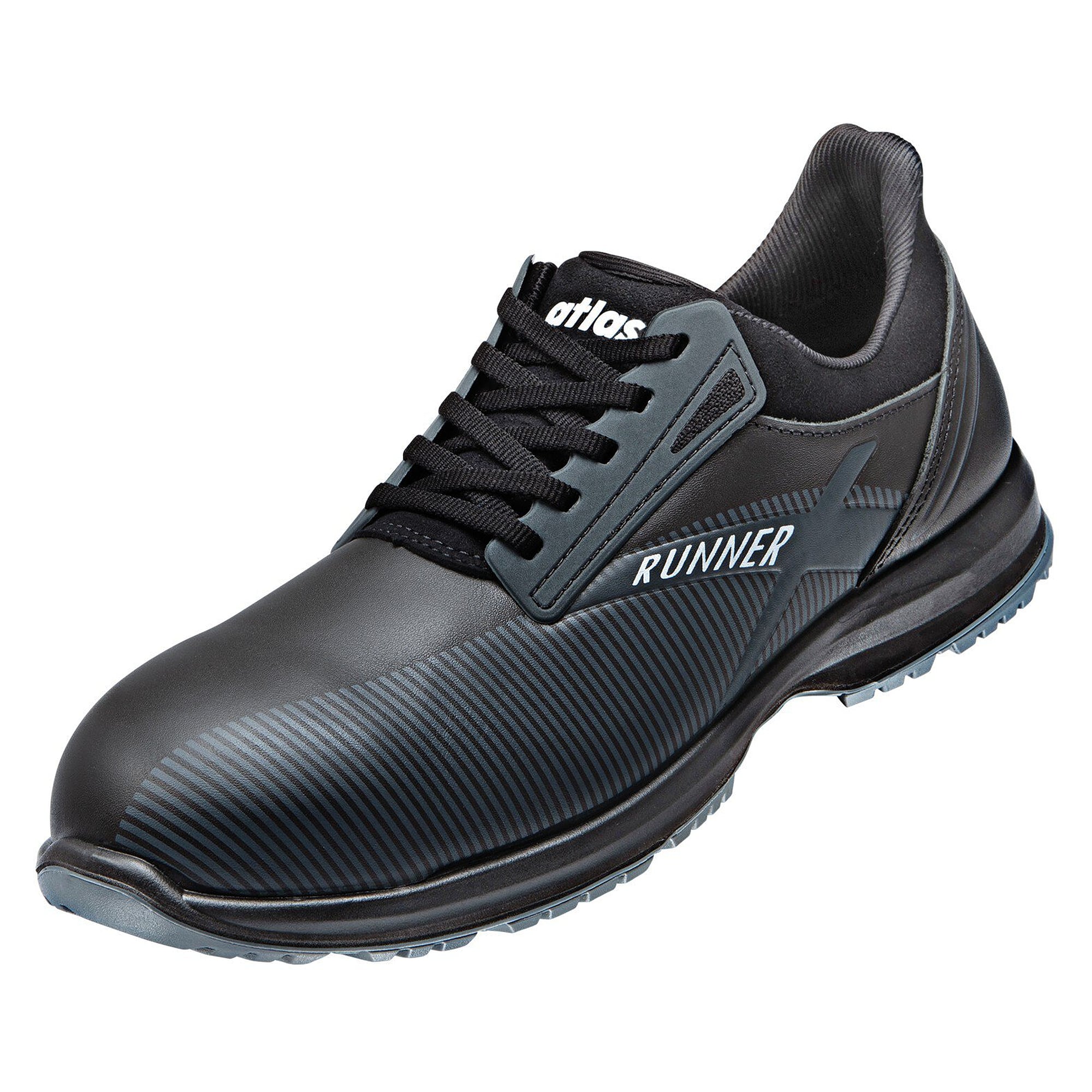 ESD-Sicherheitshalbschuh GX 295 S3 Damen, Waterproof-Glattleder, Weite 10, schwarz/grau - Atlas 37800