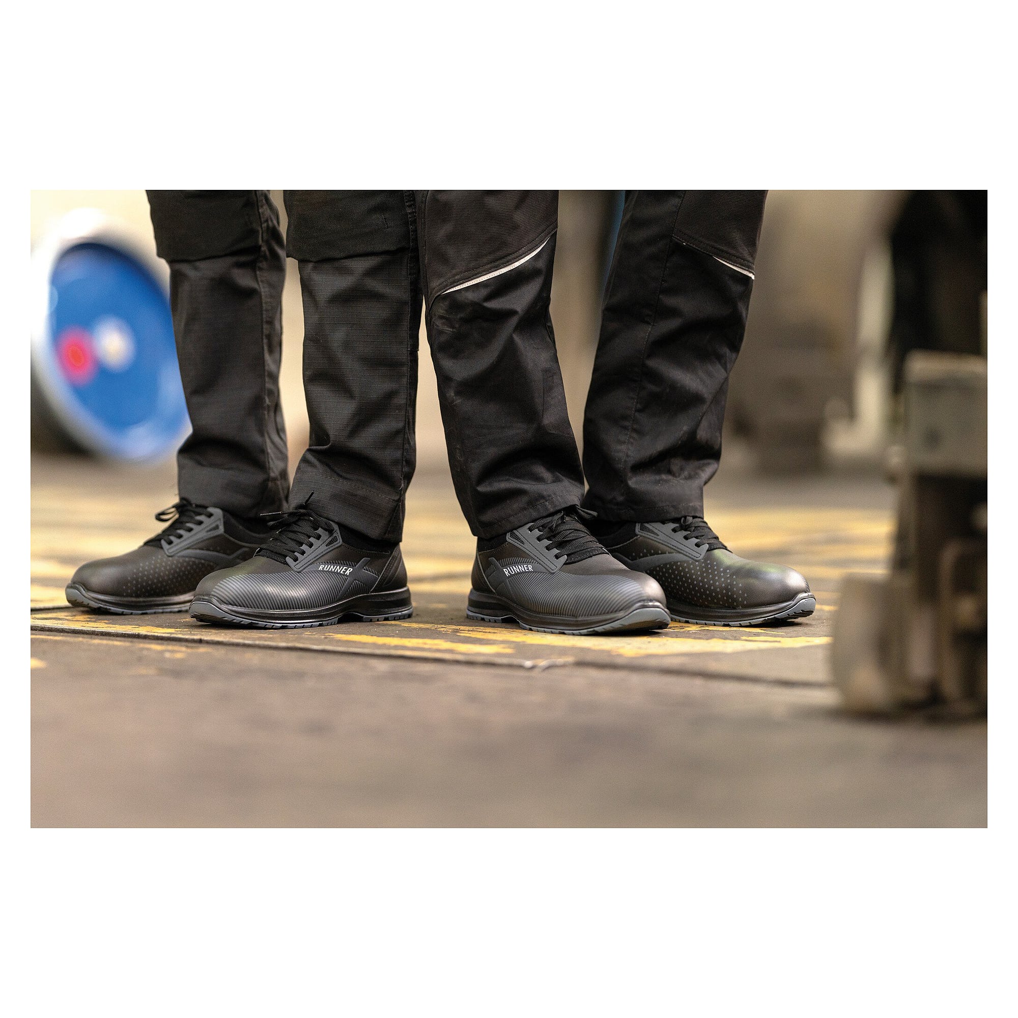 ESD-Sicherheitshalbschuh RUNNER 295 S3, Waterproof-Glattleder, Weite 10, schwarz/grau - Atlas 39900