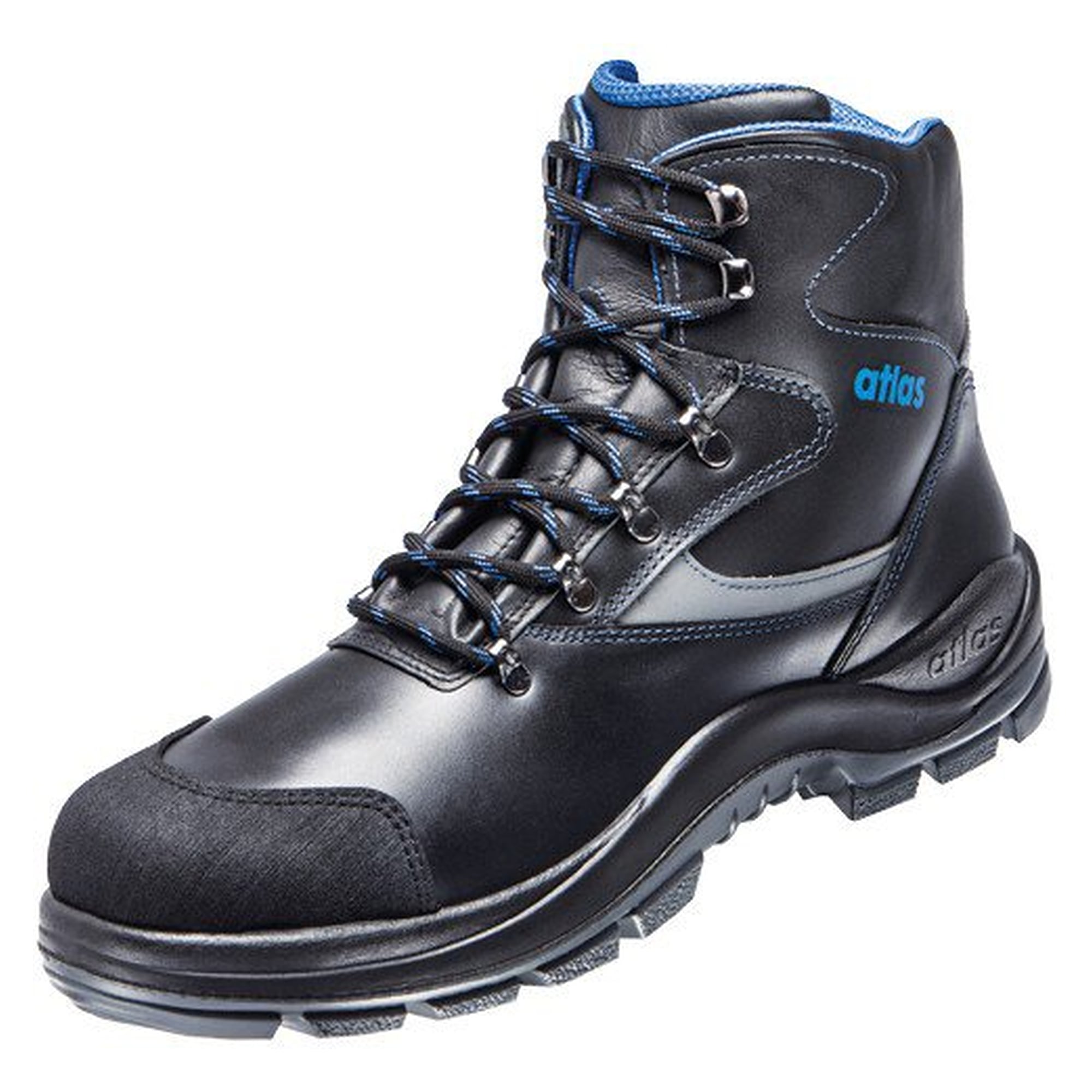 ESD-Sicherheitsschuh BIG SIZE 735 S3, Waterproof-Glattleder, Weite 10, schwarz - Atlas 40100